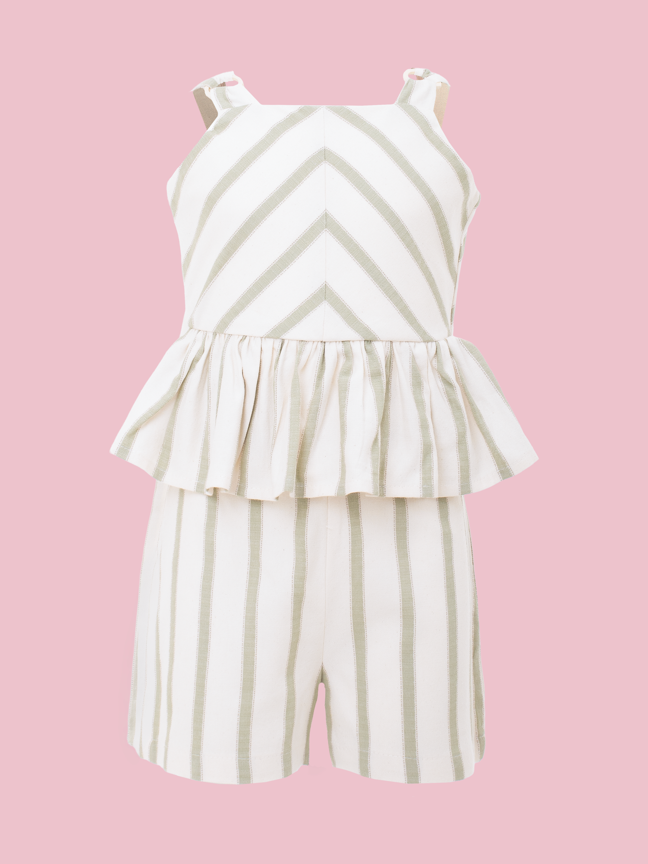 conjuntos de ropa para niñas con short básico y blusa de tirantas