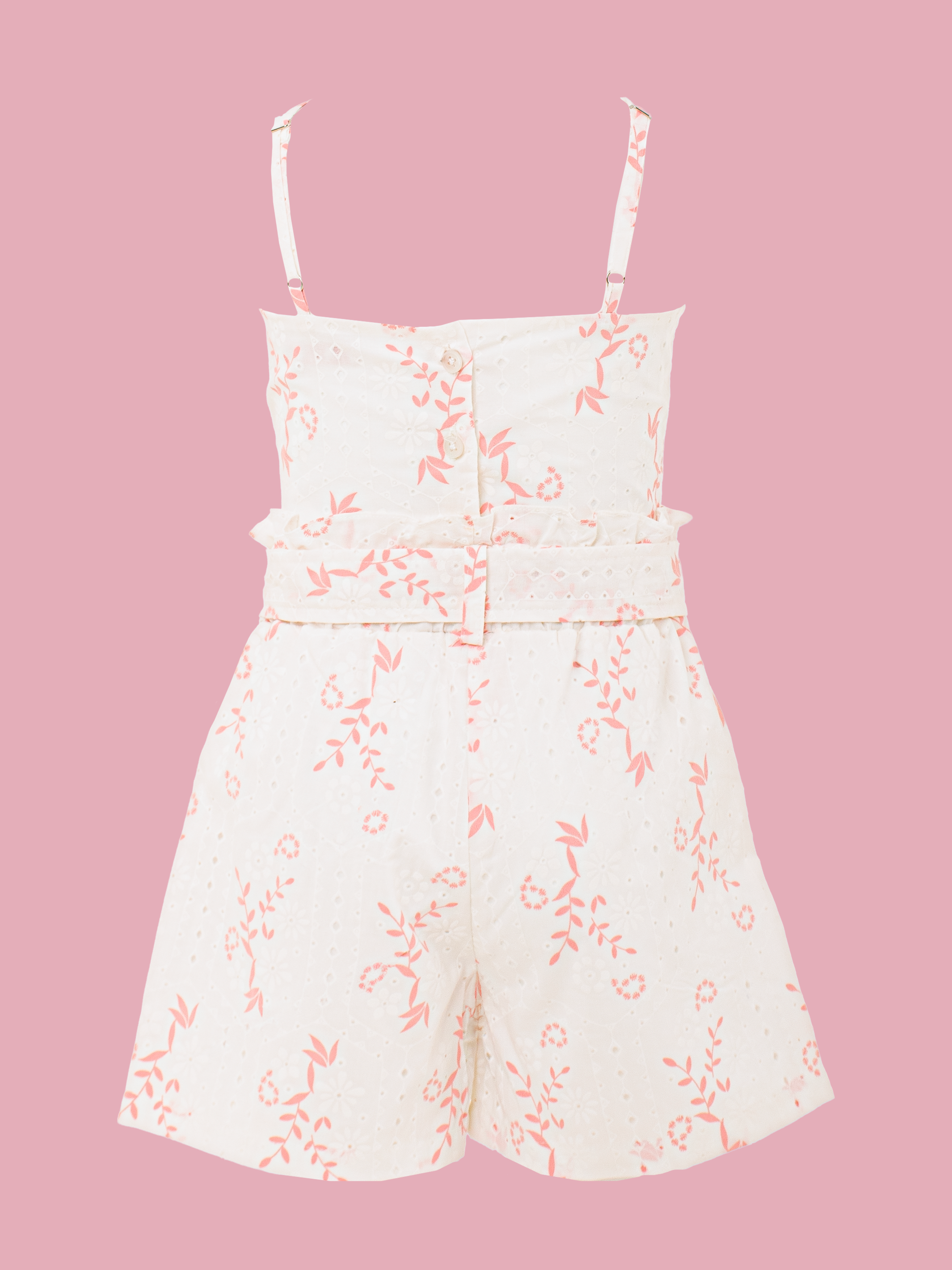 Conjuntos ropa para niñas con detalles de guipiur y estampado flock en diseño delicado