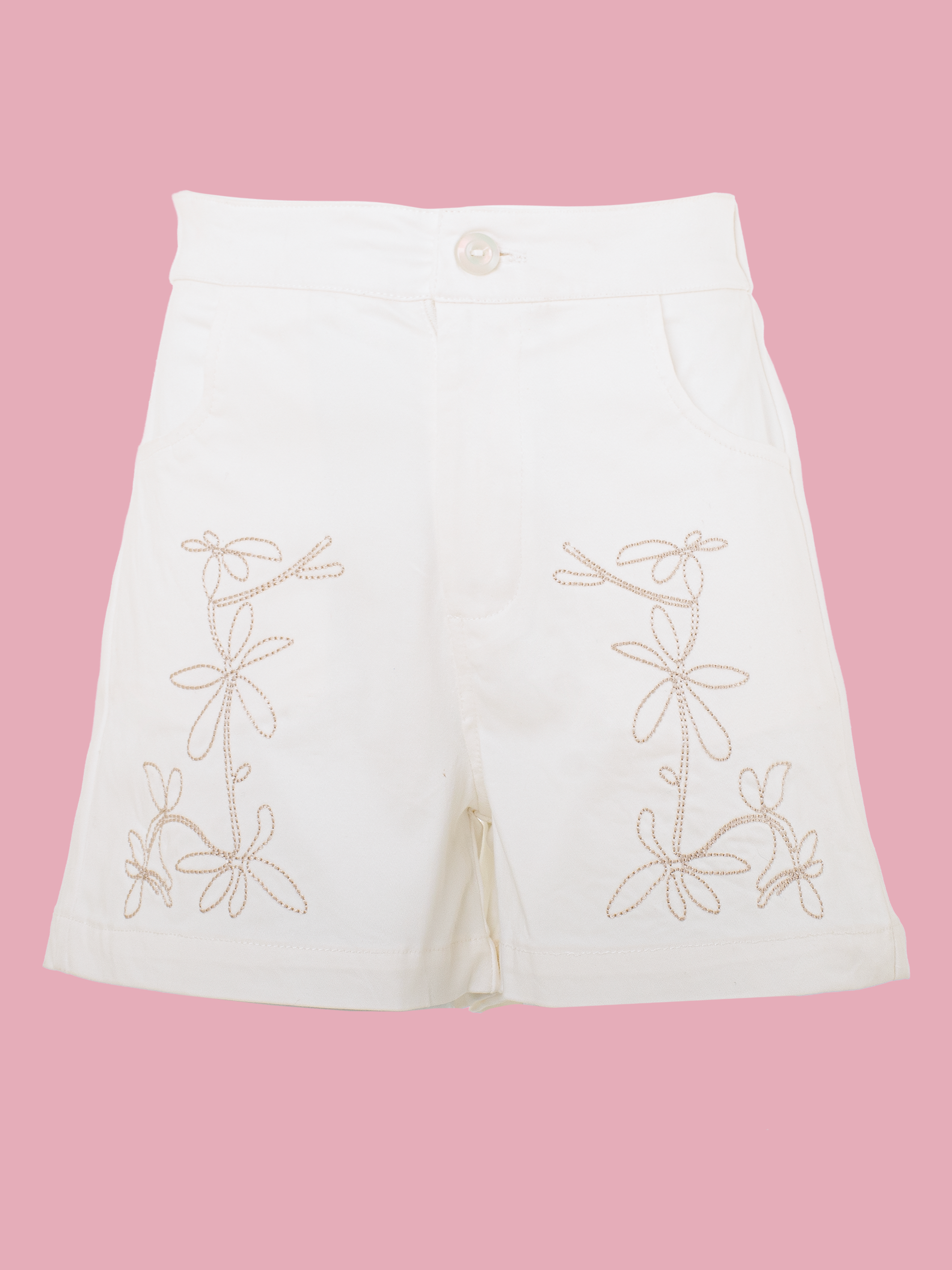 shorts para niñas de moda en dril para looks frescos