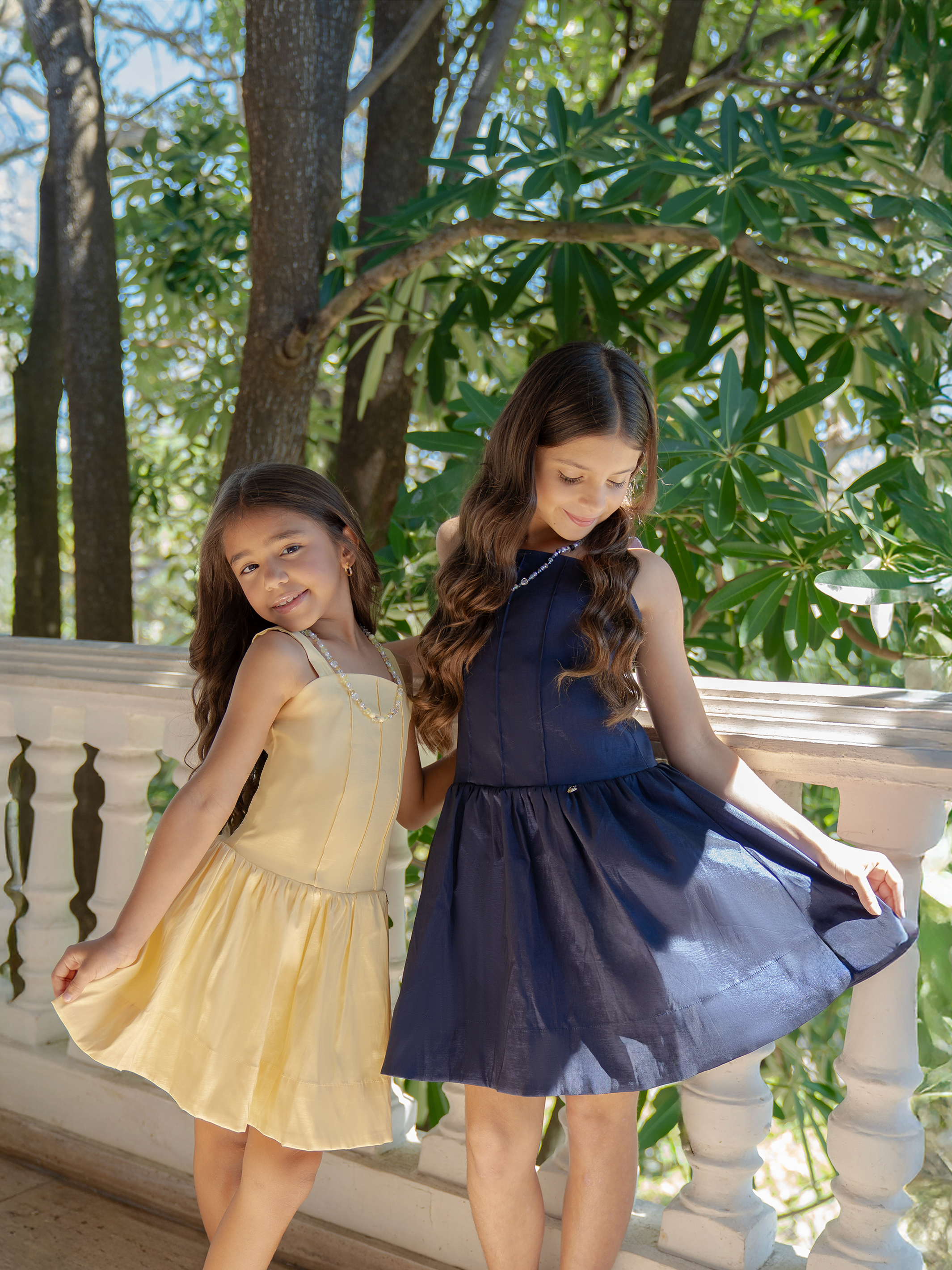 vestidos de niñas de moda con falda de vuelo