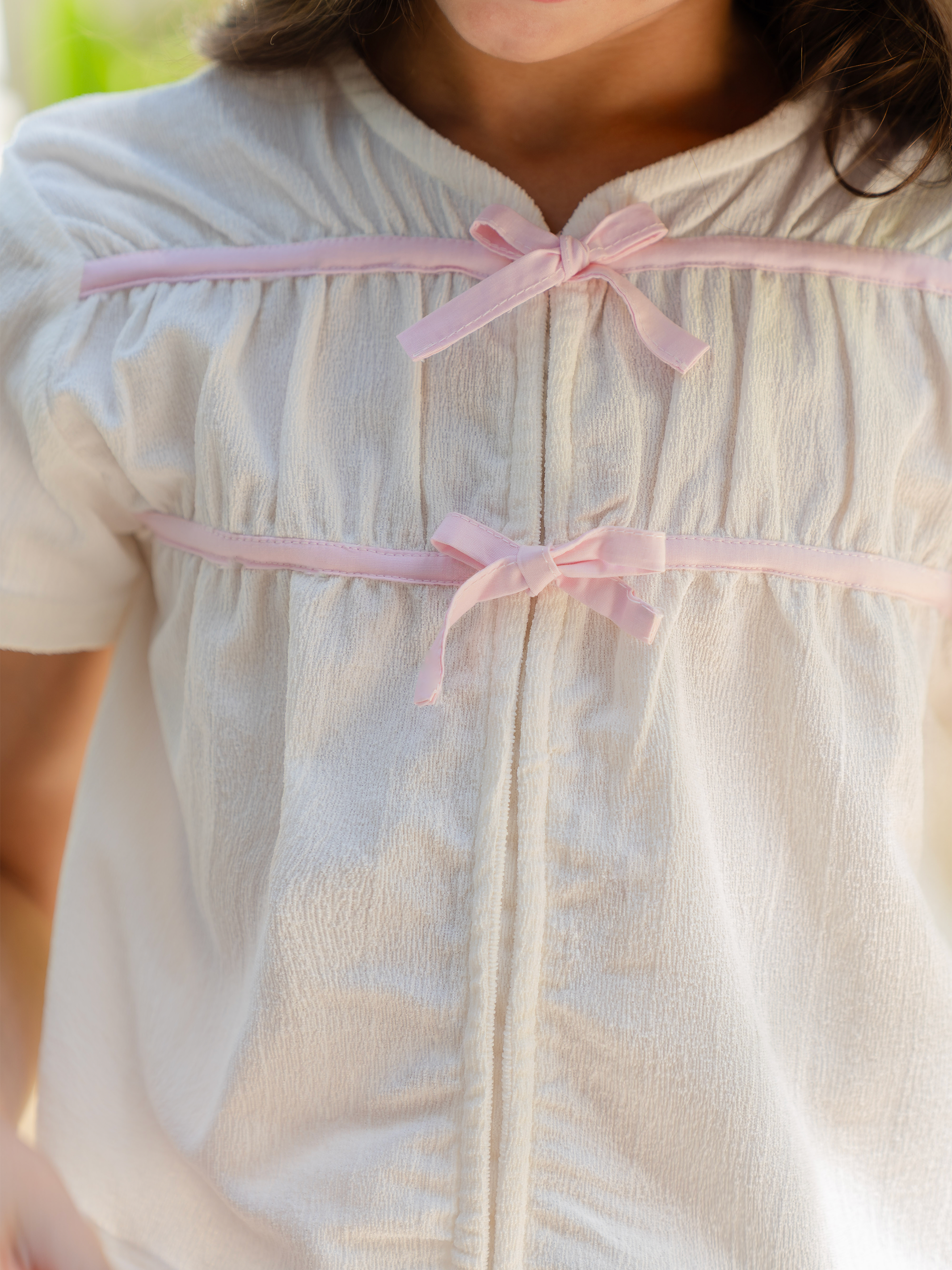 blusas para niñas con lazo frontal