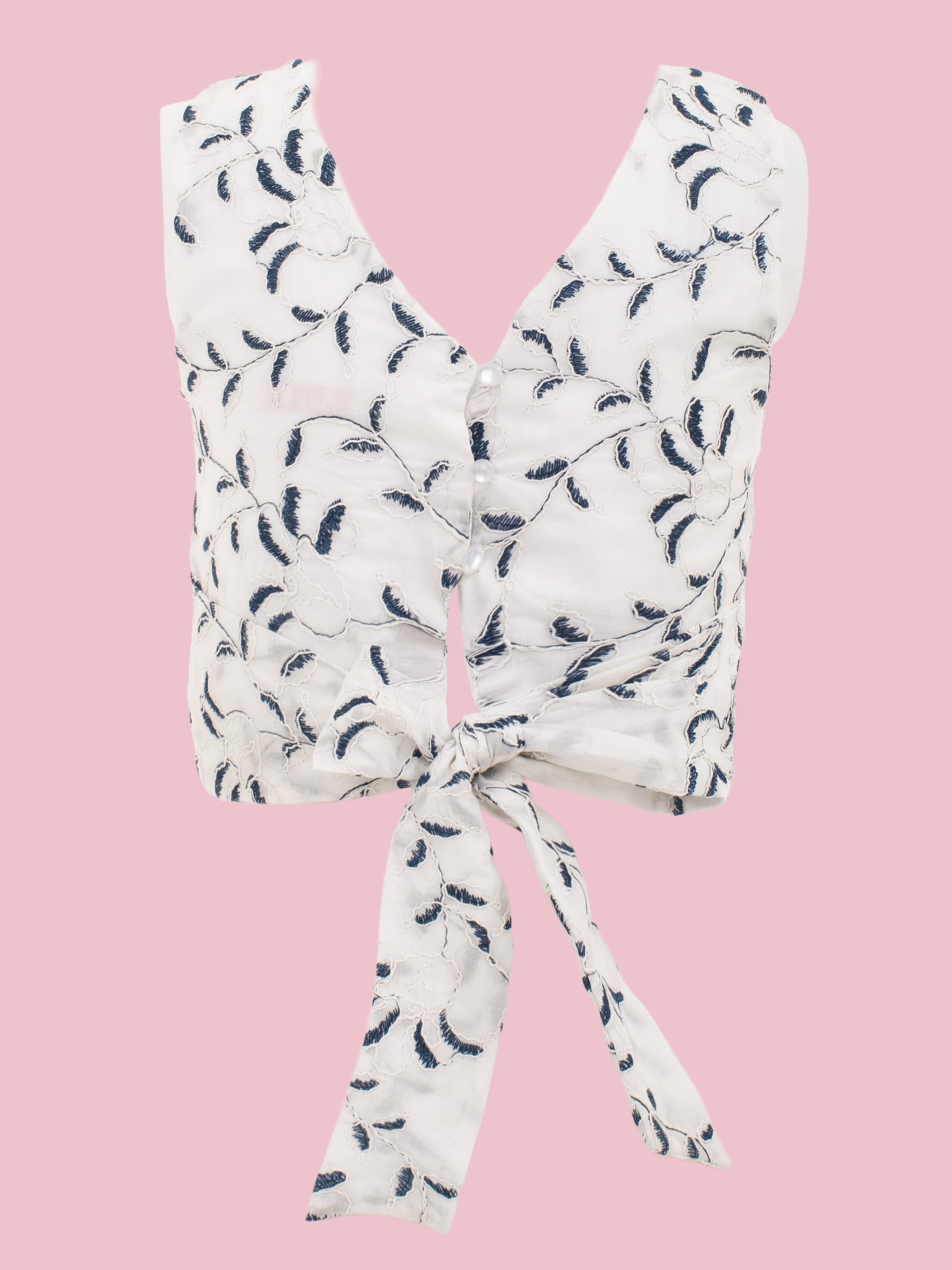 blusas para niñas en algodón rebordado