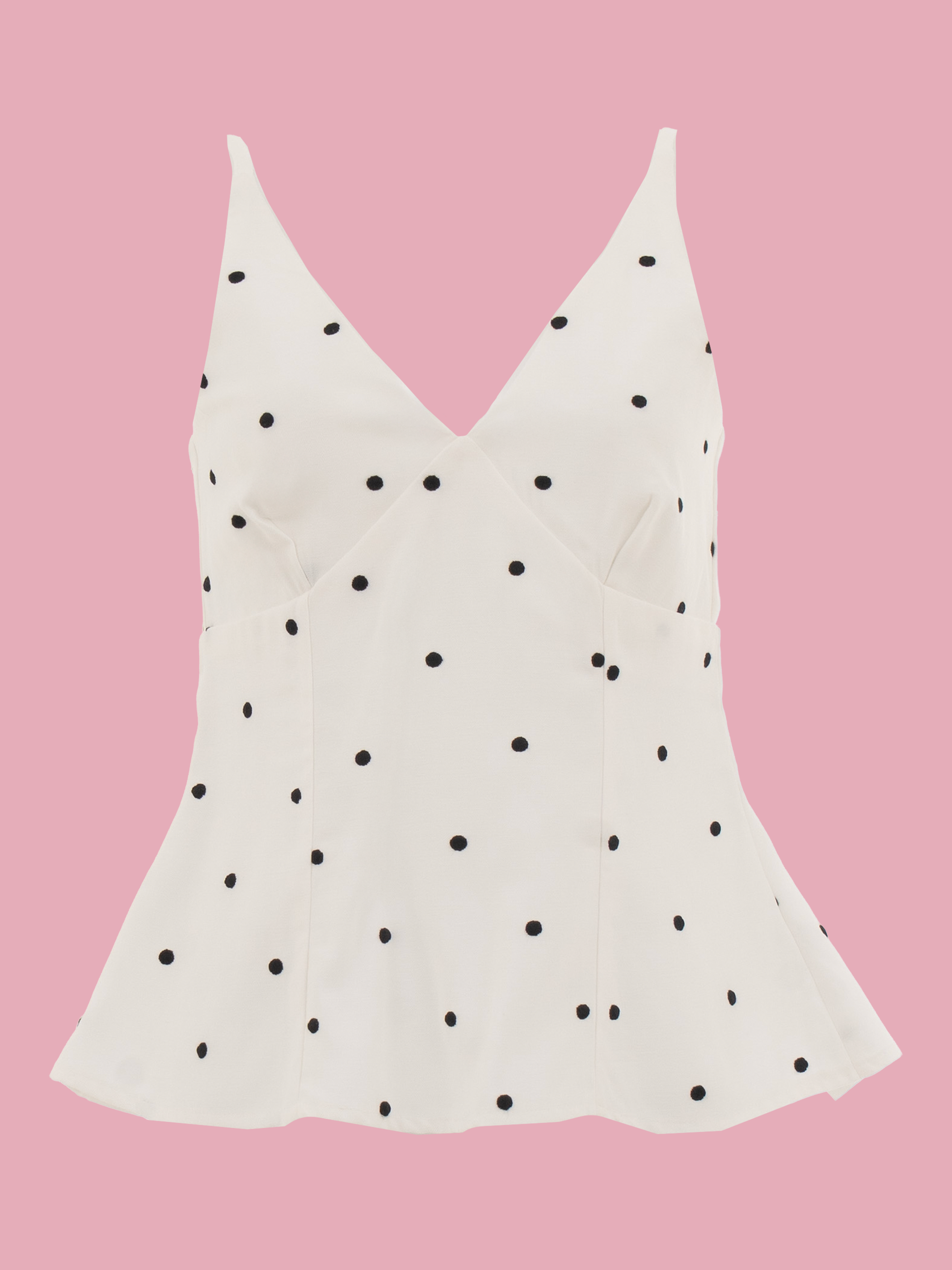 Blusa femenina para niñas con estampado de lunares