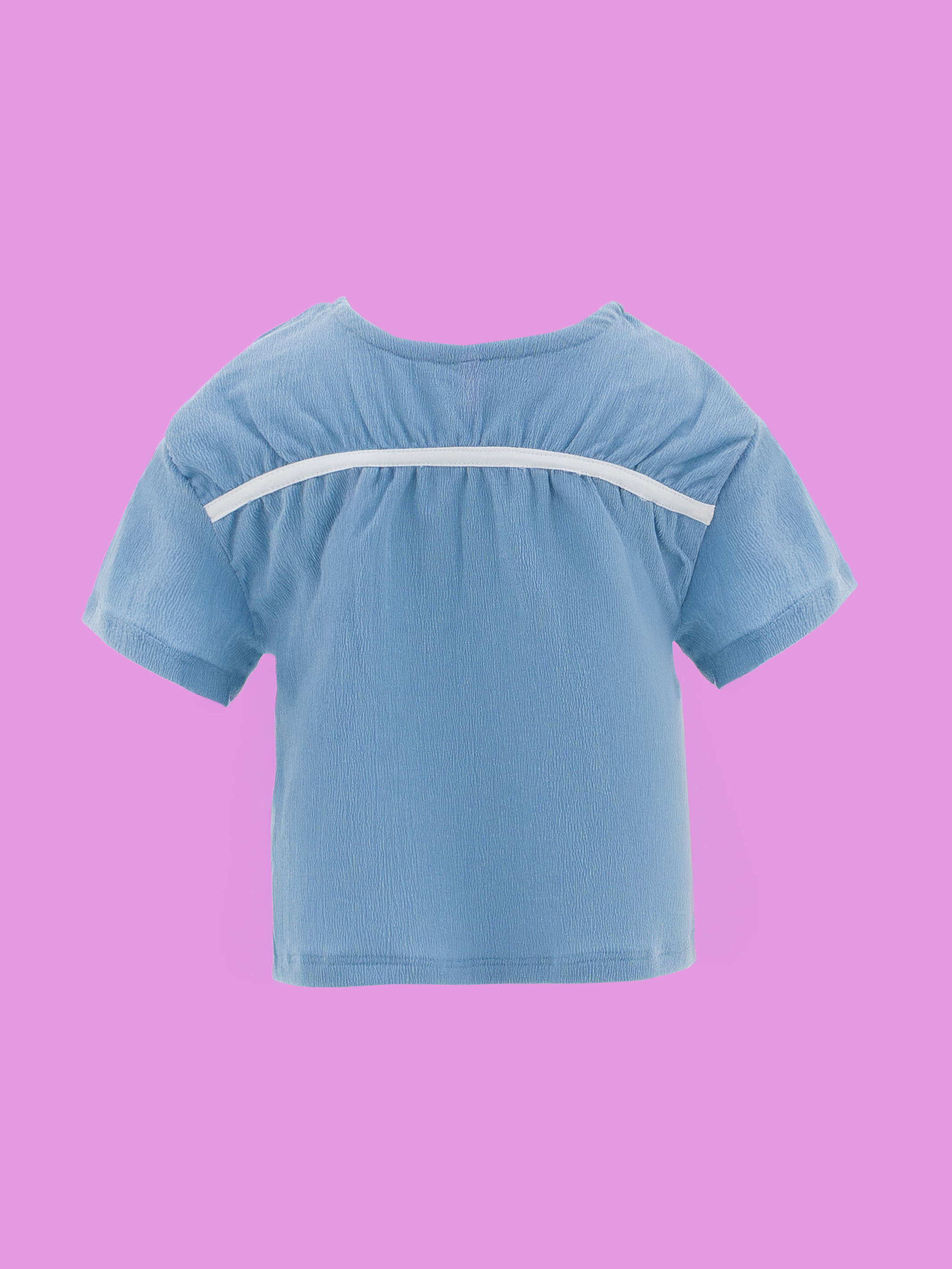 blusa elegante para niñas manga corta