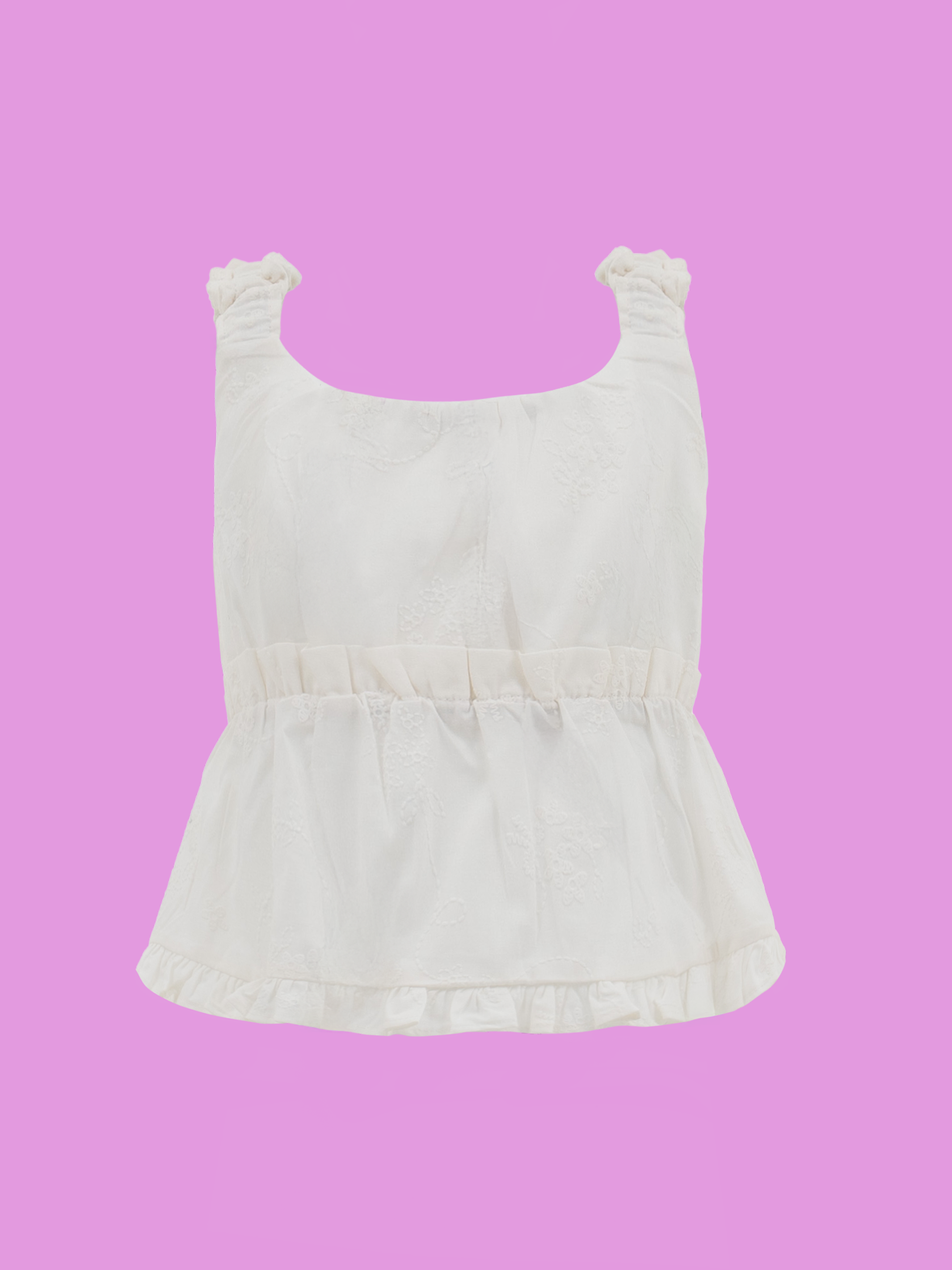 blusa para niñas en algodón delicado