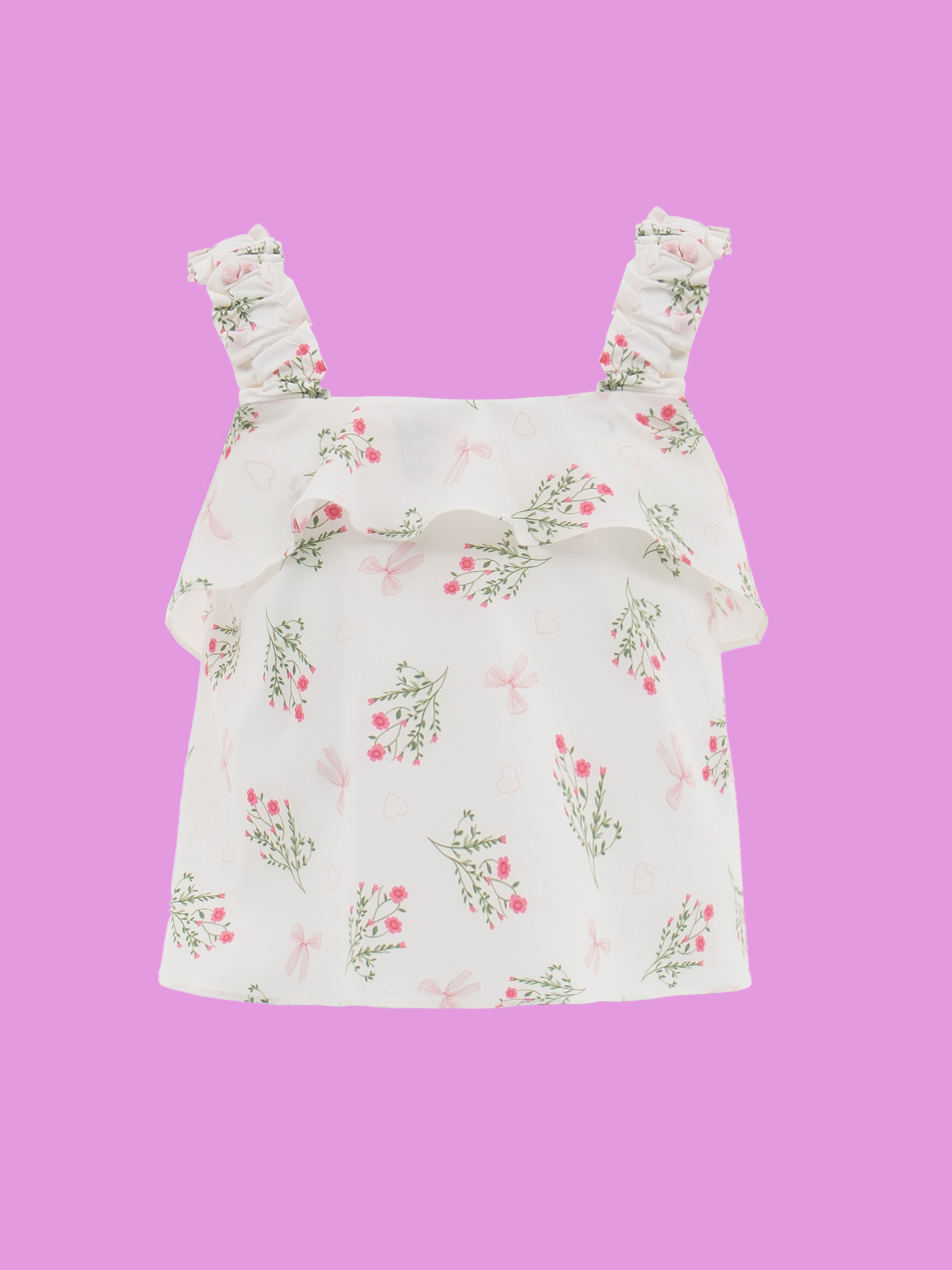 blusas elegantes para niñas con arandela