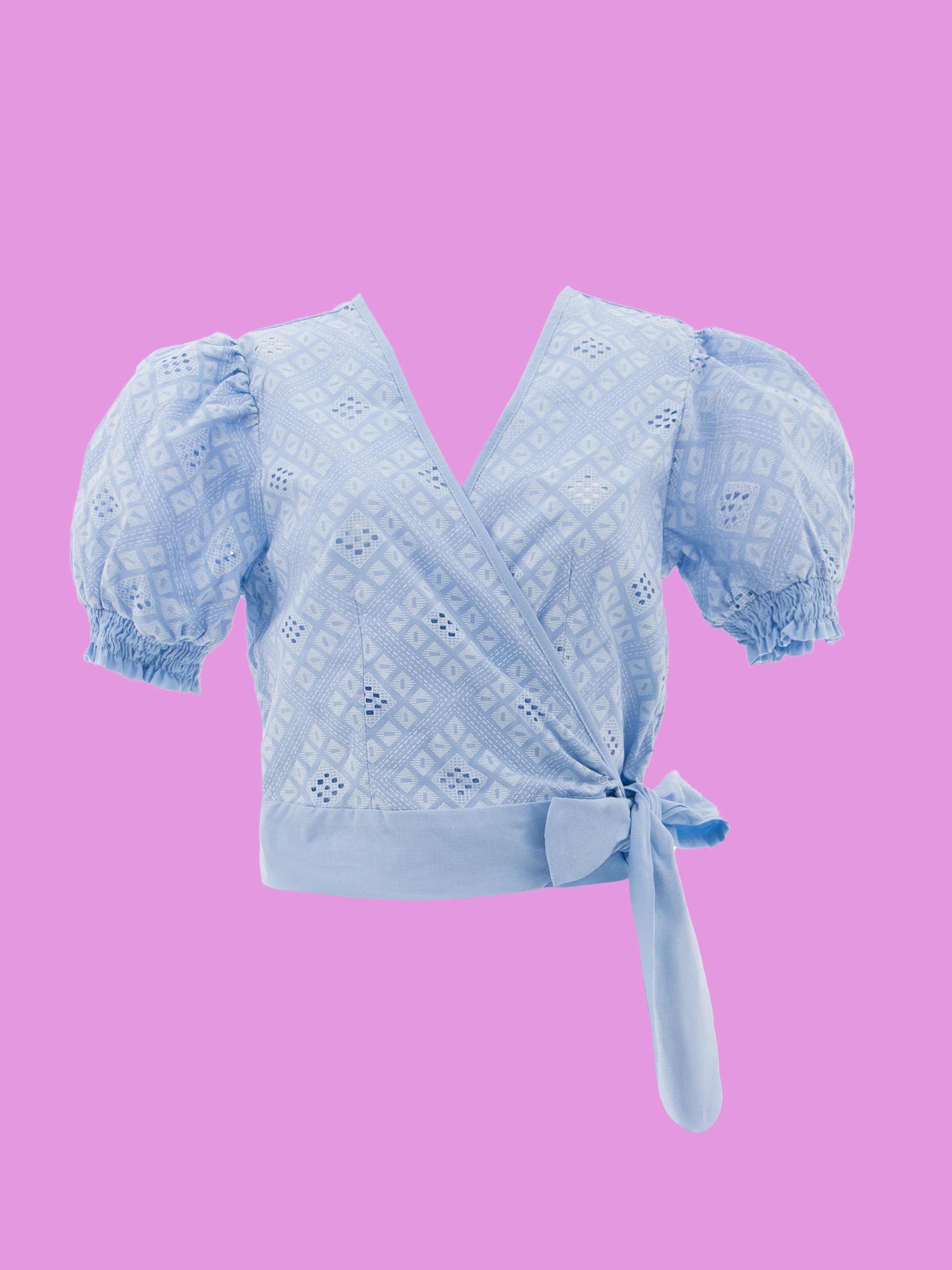 blusa elegante para niñas en tela ligera y fresca