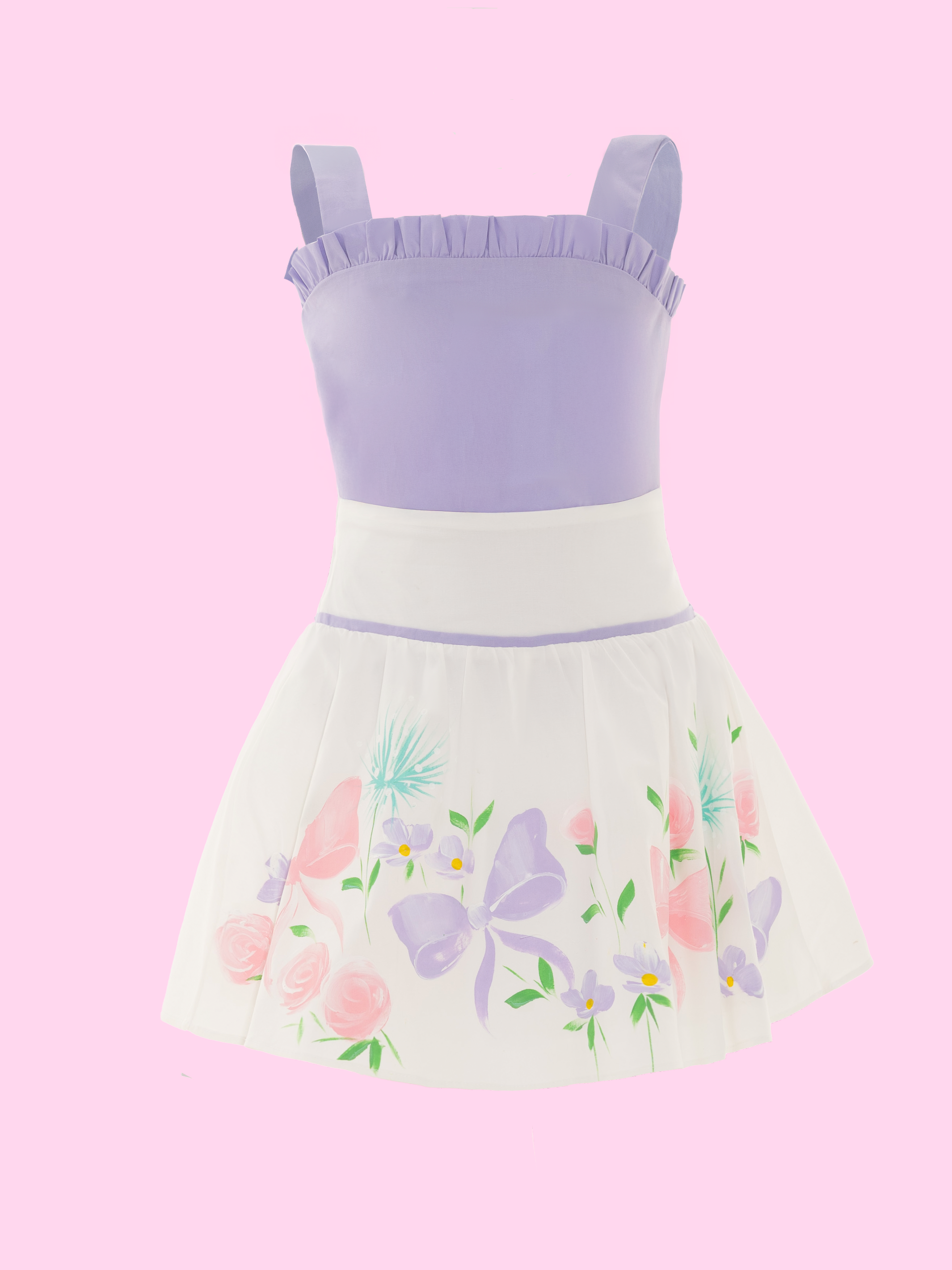 Conjuntos de ropa para niñas con blusa de ruche y falda creativa