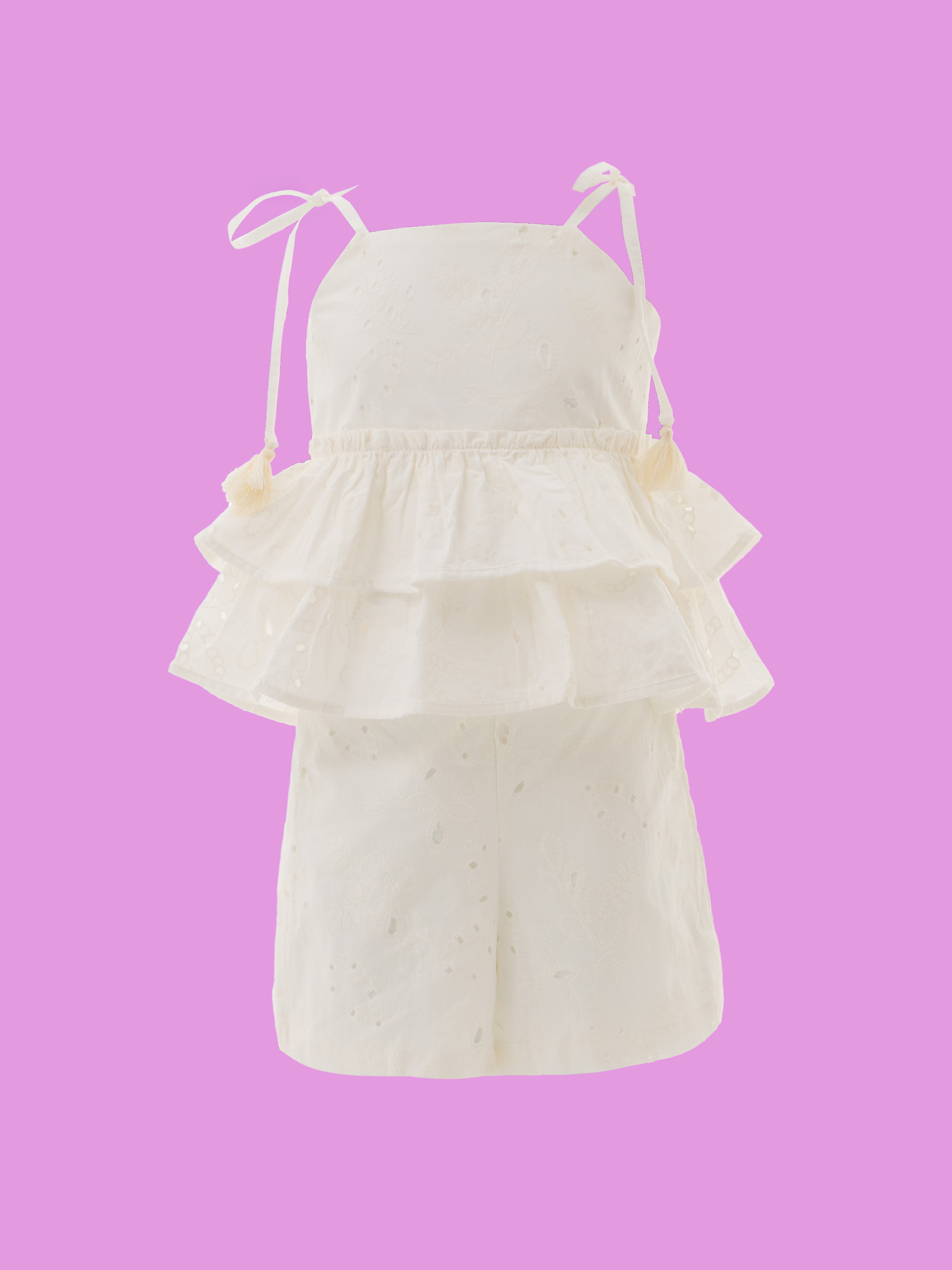 Conjuntos de ropa para niñas de moda con tirantas ajustables