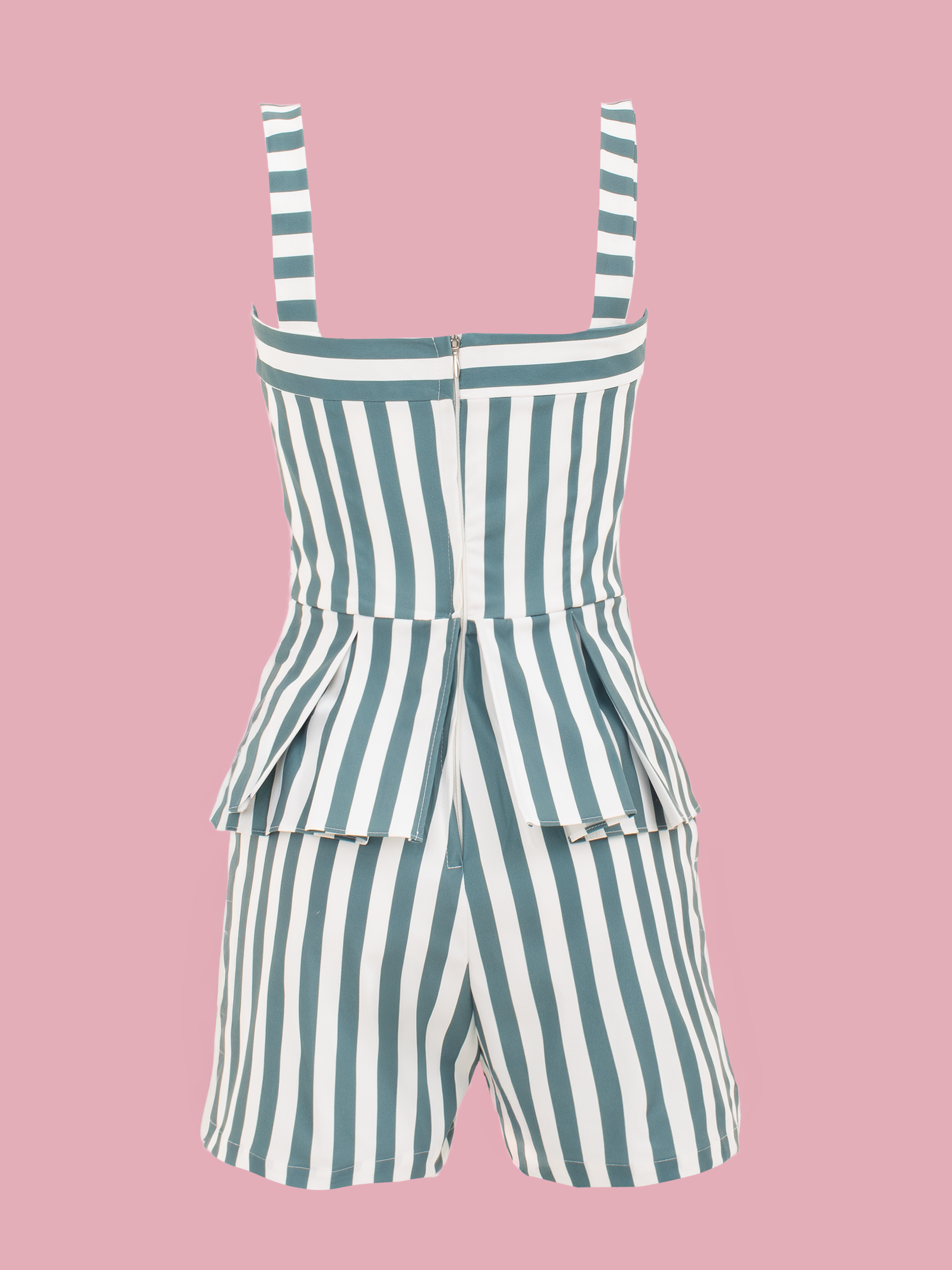 Jumpsuit para adolescentes en dril sublimado con cierre en espalda