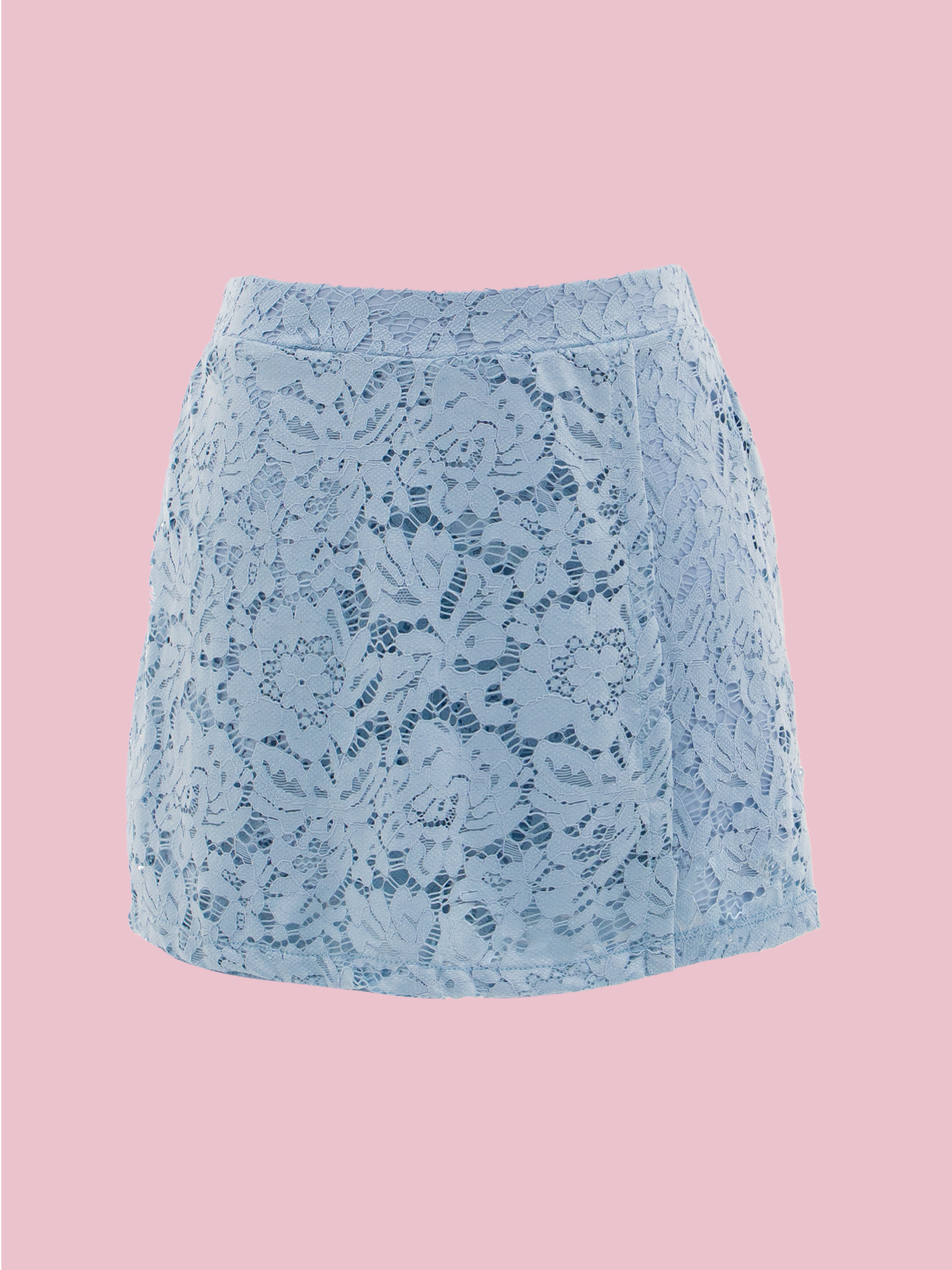 Detalle de falda short Pily con textura delicada