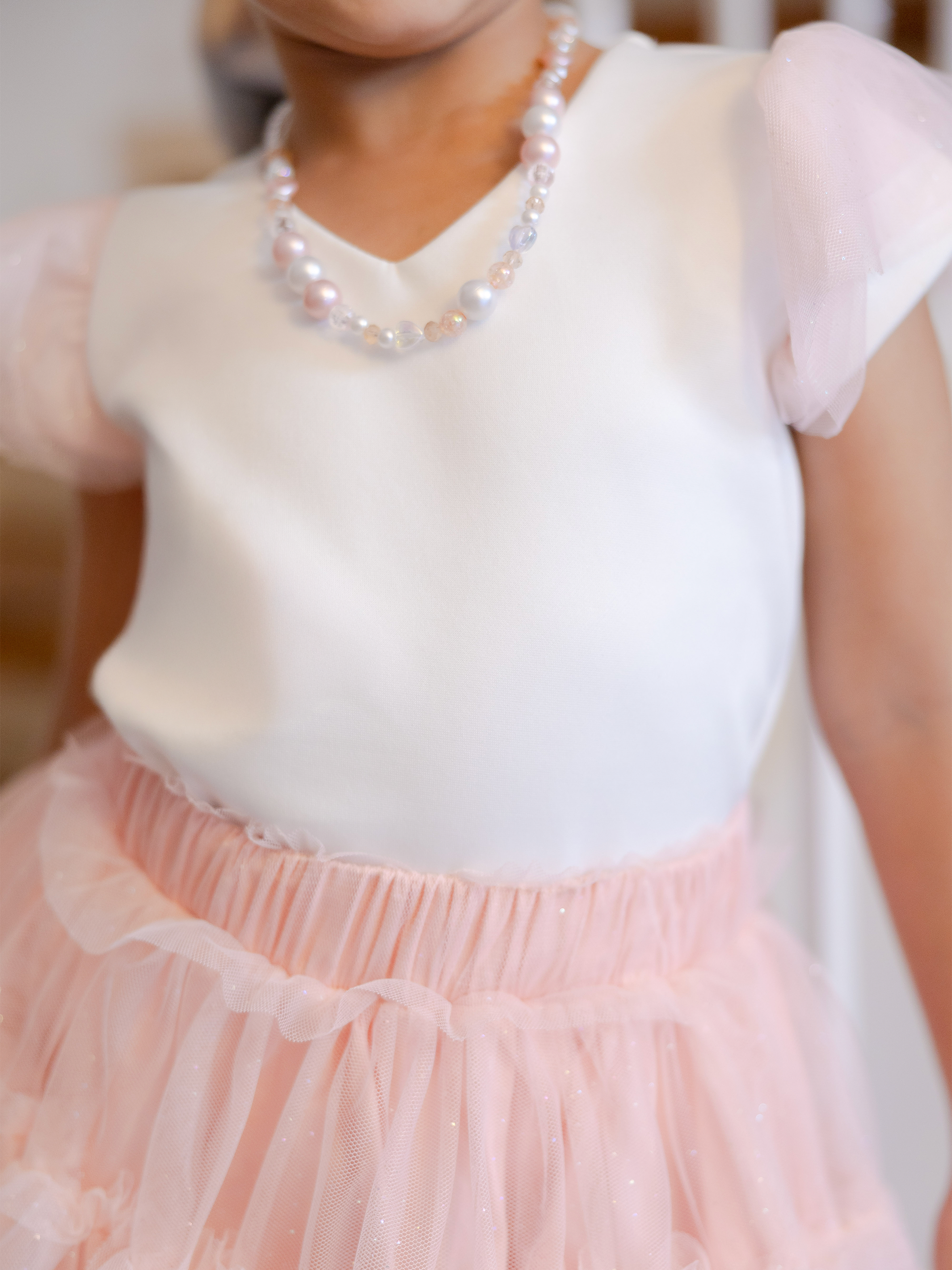 Conjunto de ropa para niñas con blusa de lycra y falda elegante