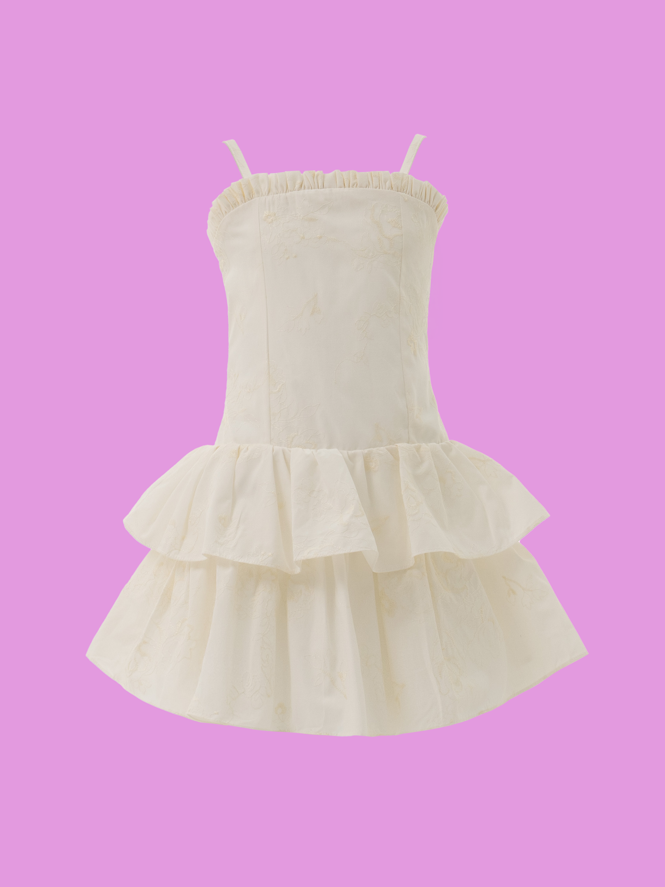 vestidos modernos de niña con falda de arandelas