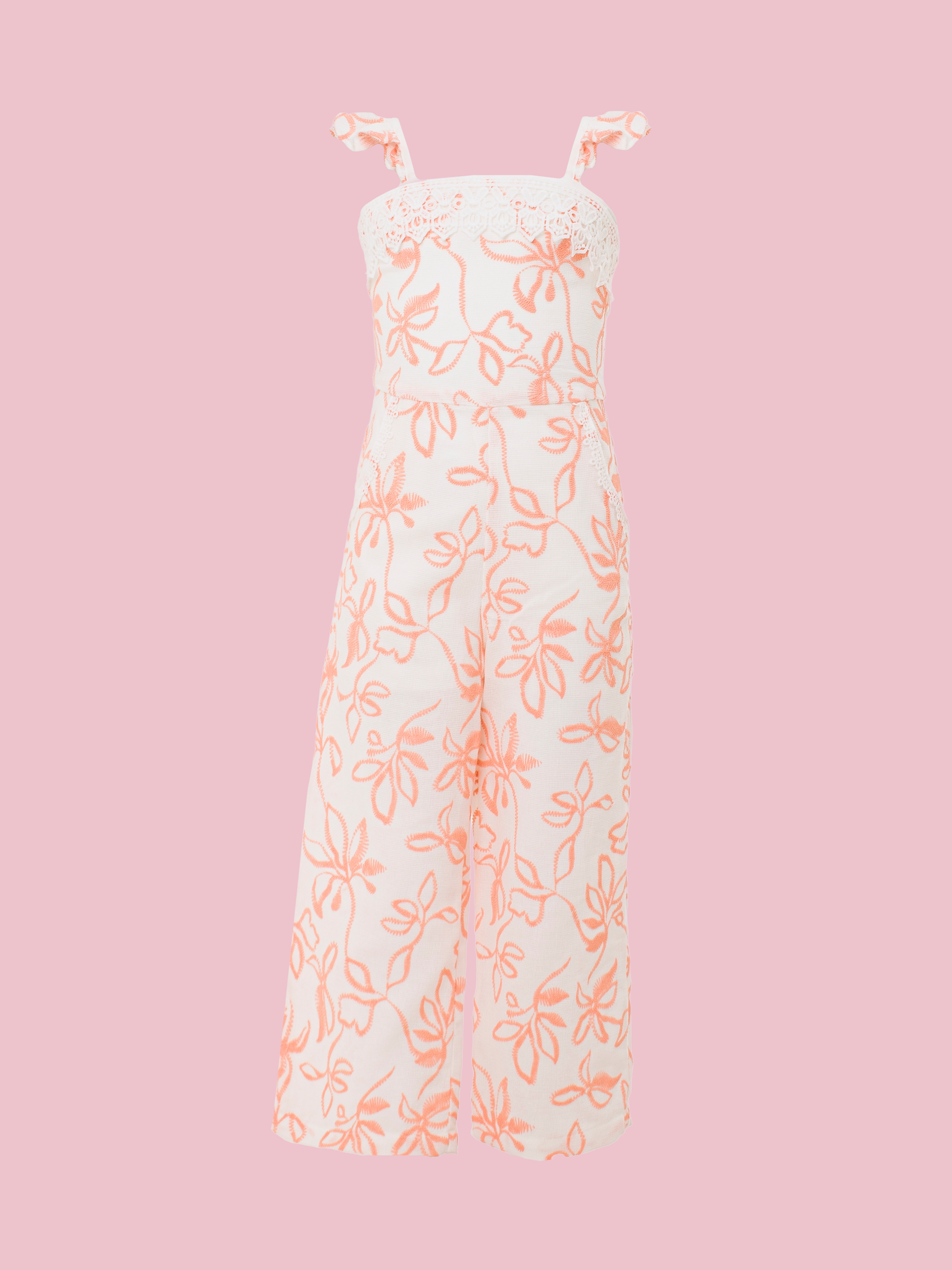 Enterizos elegantes para niñas en tela ligera con diseño fresco y delicado