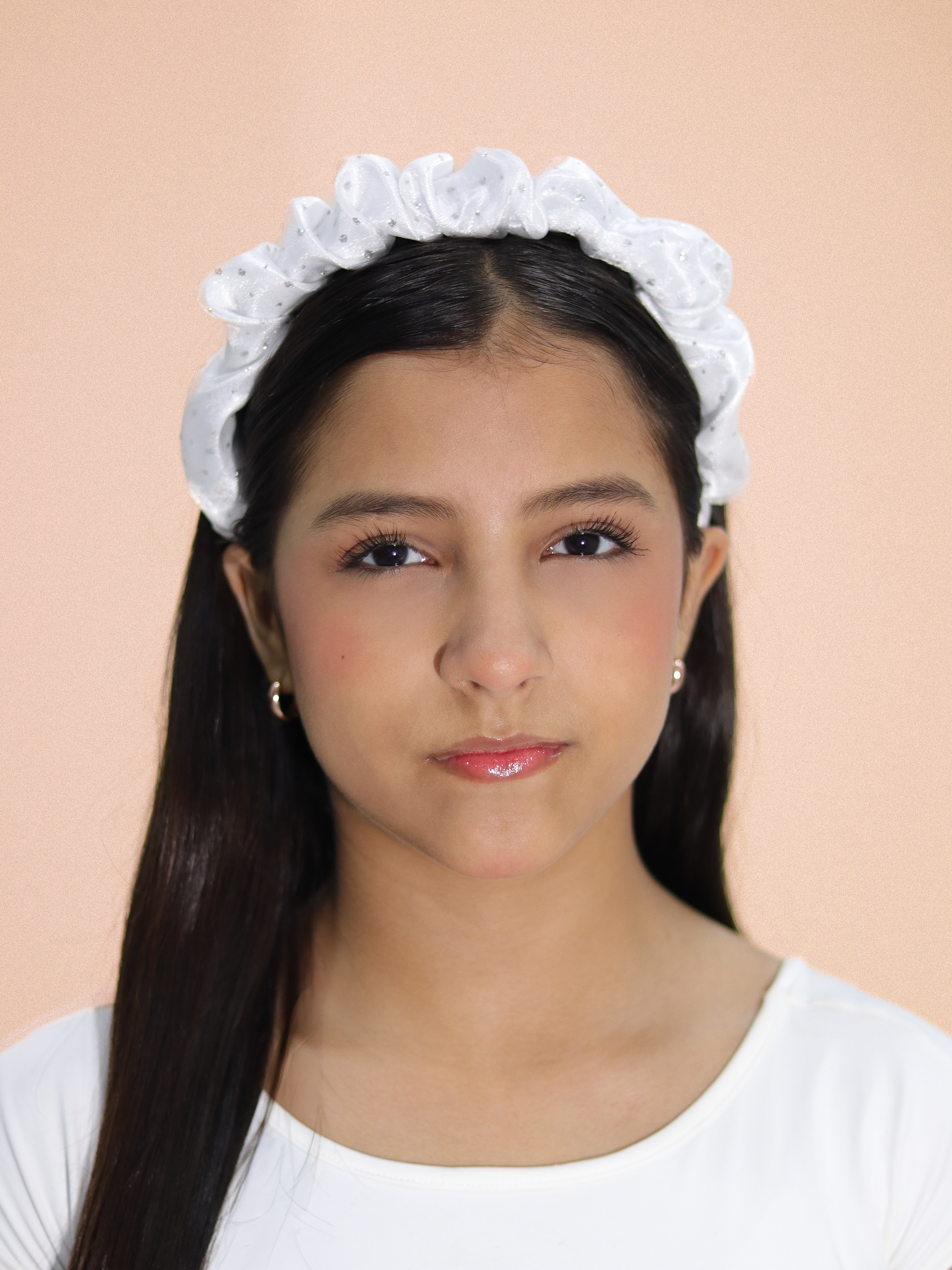 Diademas para niñas y adolescentes con tul fruncido y acabado elegante