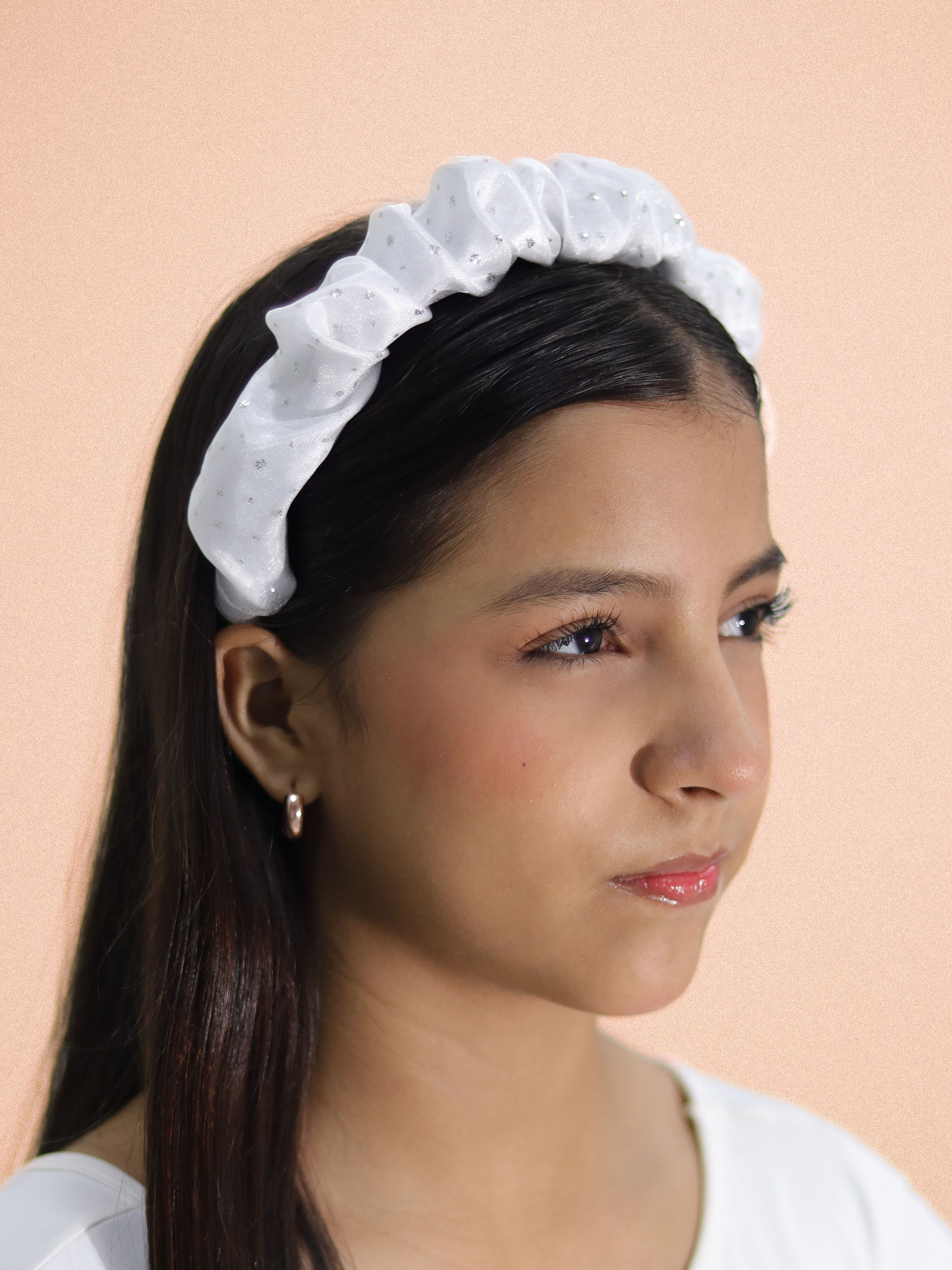 Vinchas para niñas con tul delicado y destellos brillantes
