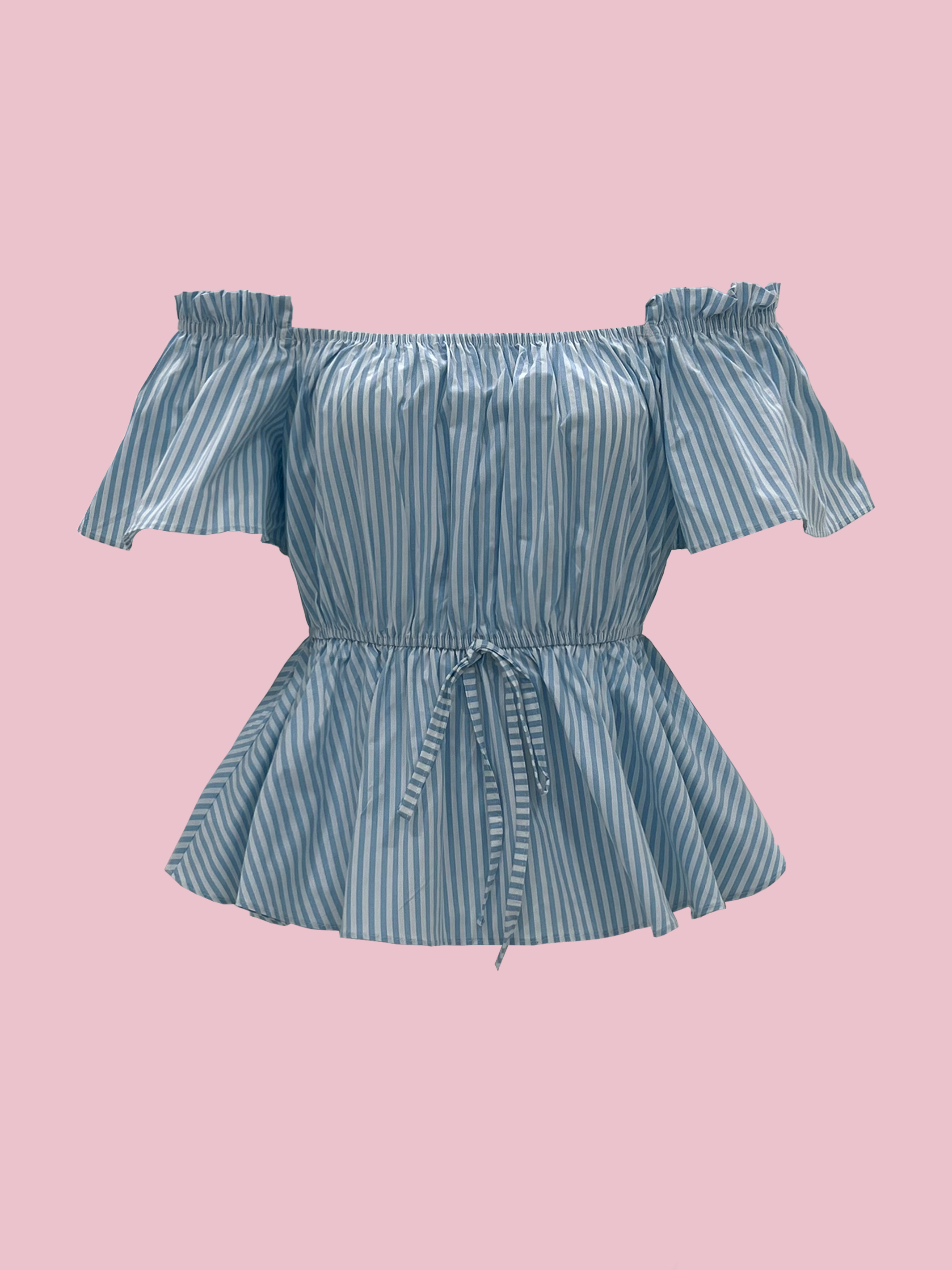 blusas para niñas con hombros elásticos