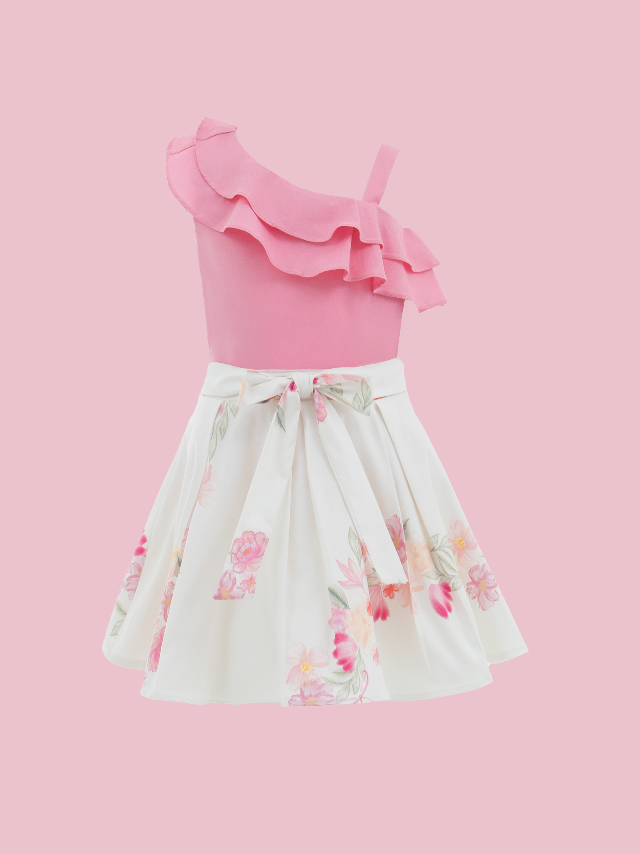 Conjuntos de ropa para niñas con falda de pliegues y look lleno de movimiento