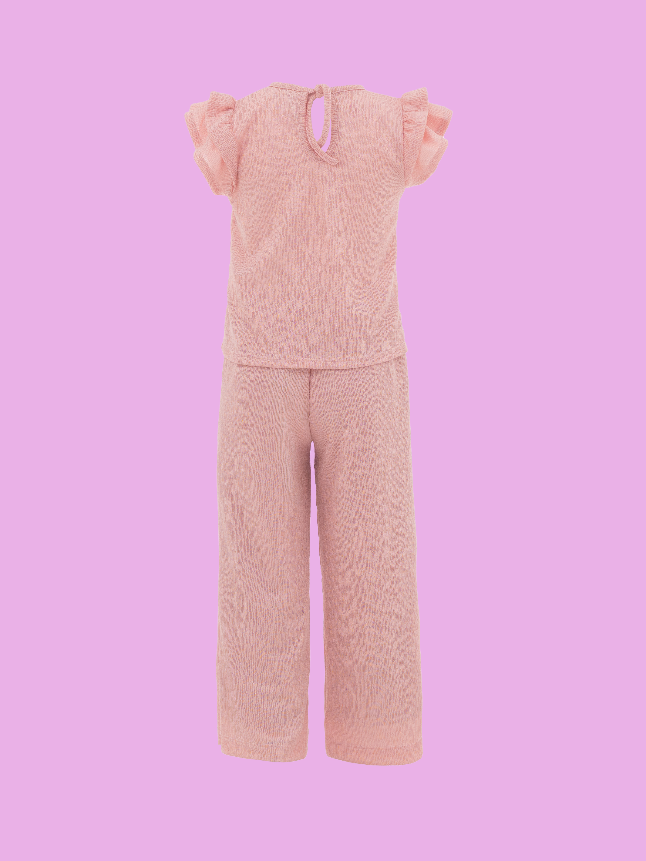 Conjunto para niña moderno con pantalón cómodo y estilo brillante
