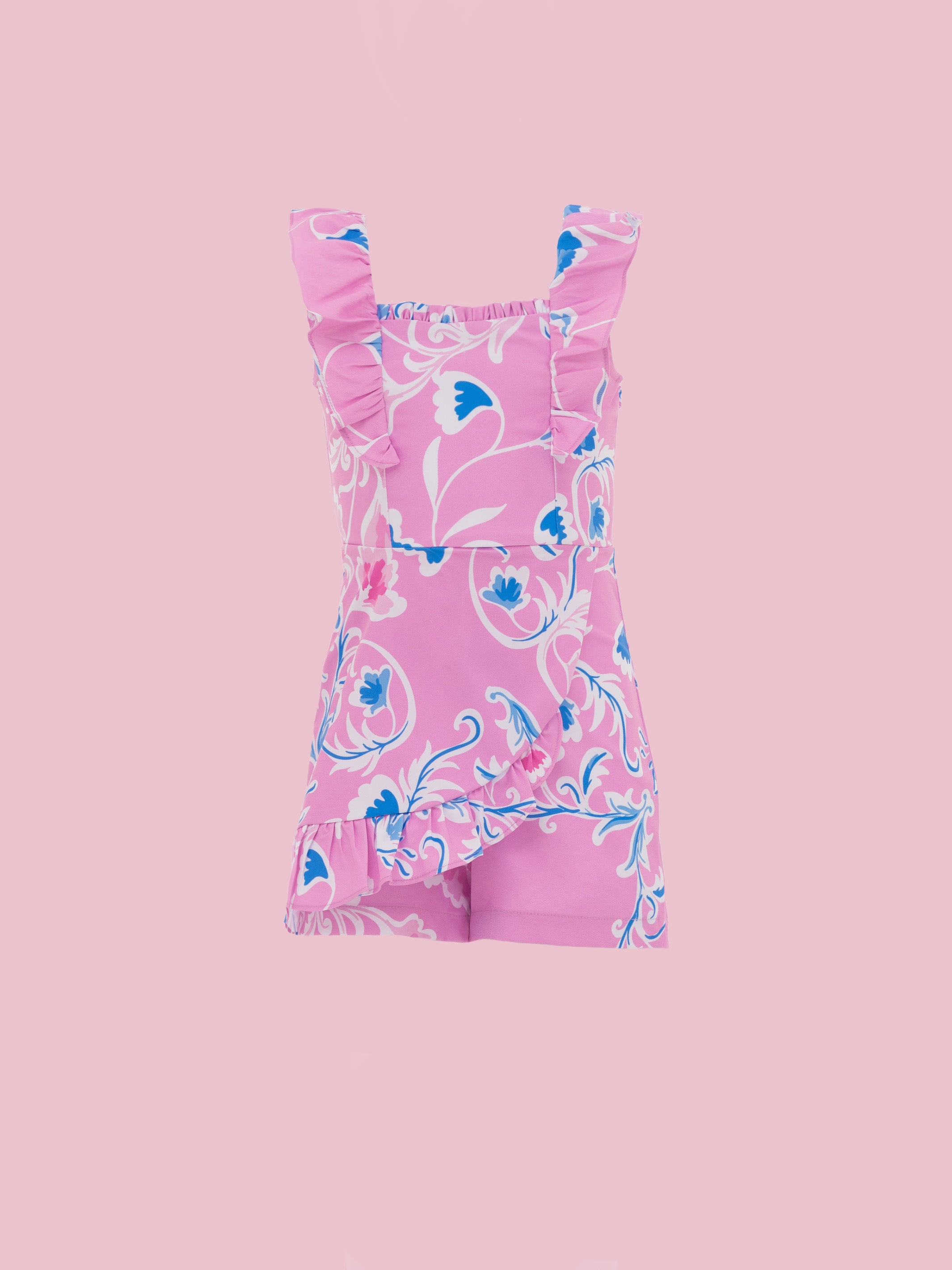 Jumpsuits para niñas con mangas de arandelas