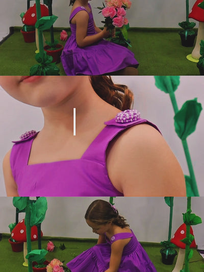 vestidos cómodos para niñas en popelina ligera