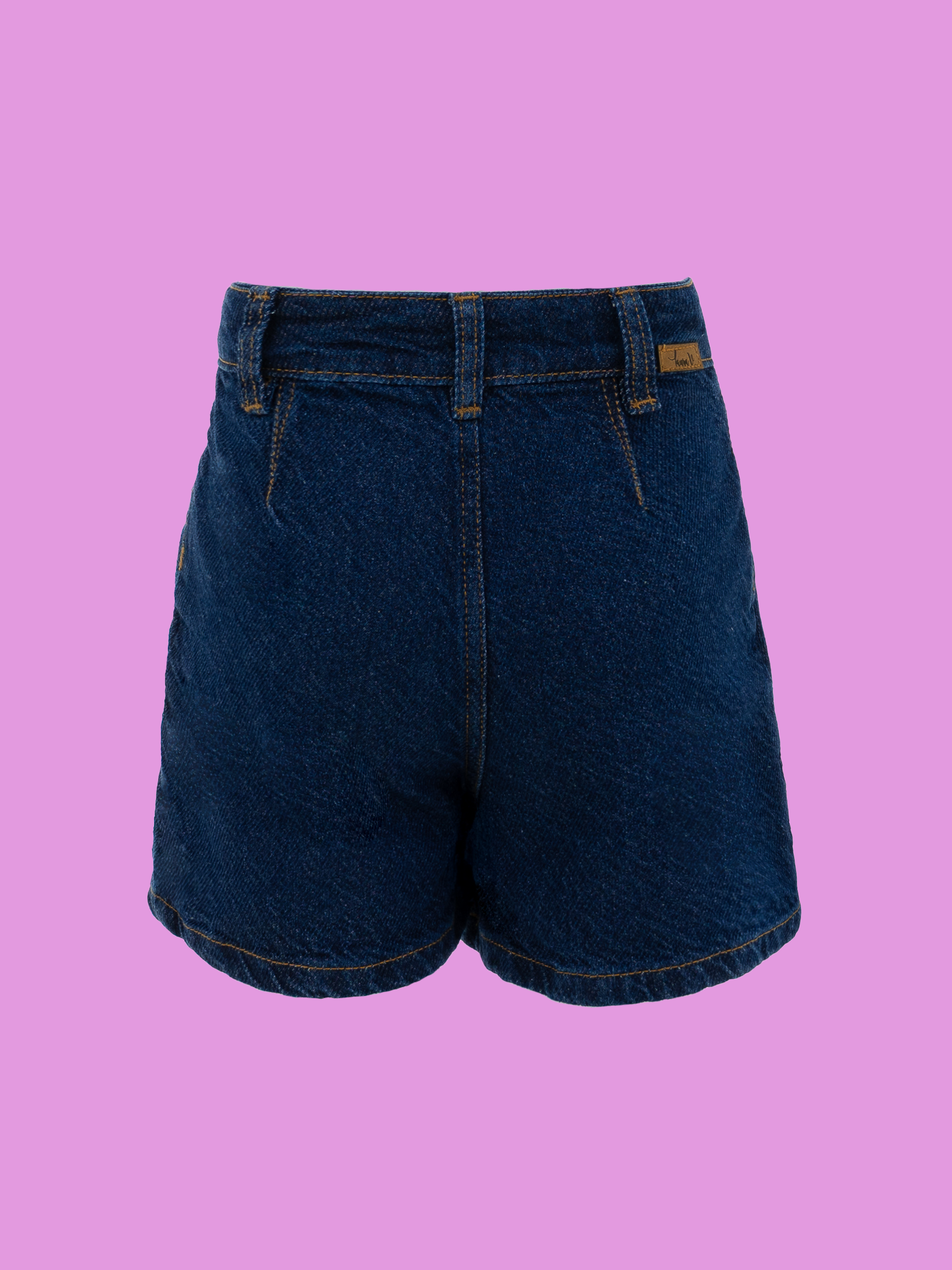 shorts elegantes para niñas con pinzas traseras y acabado limpio