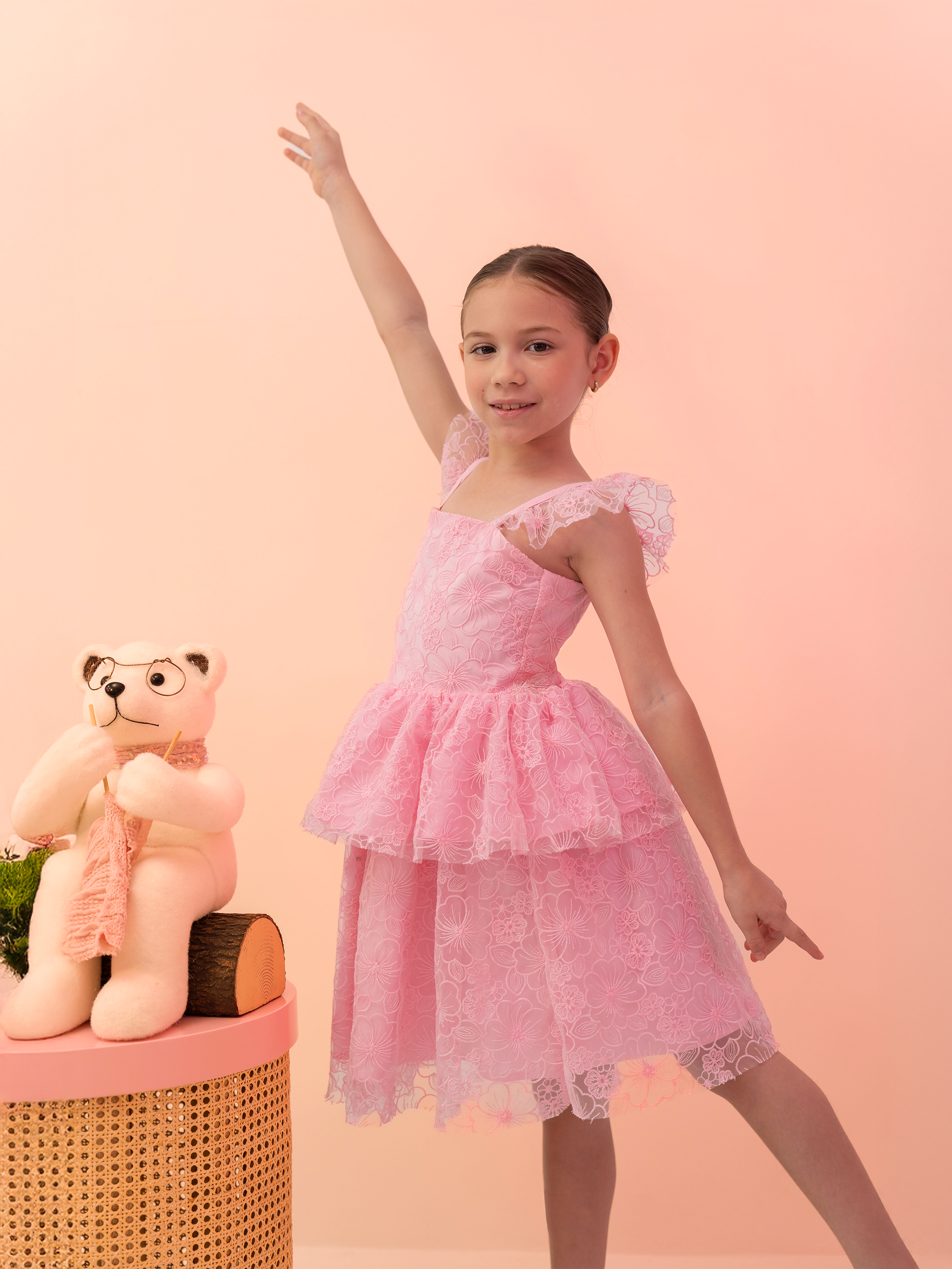 vestidos de niñas de moda con diseño delicado