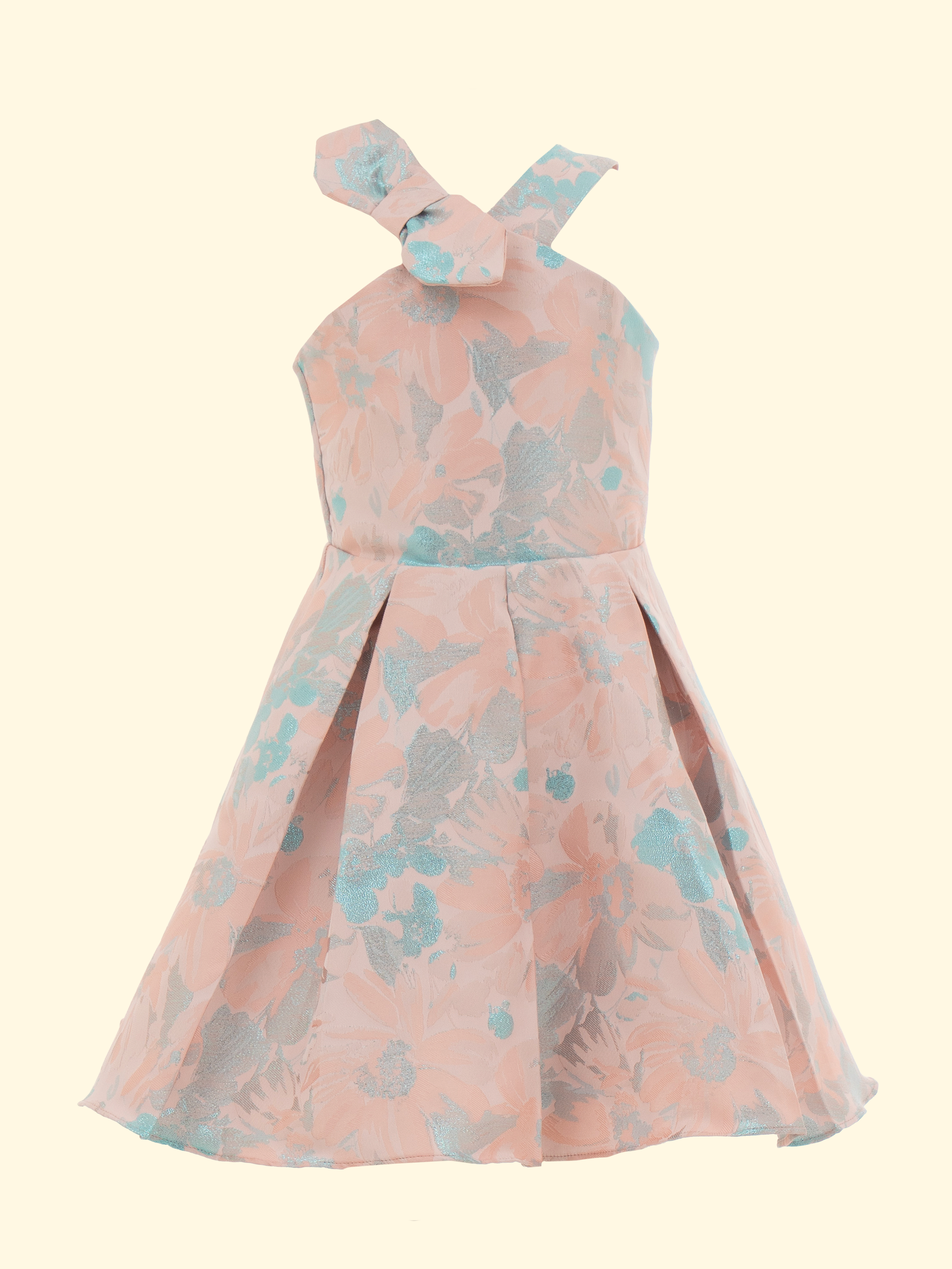 vestidos modernos de niña con falda de pliegues