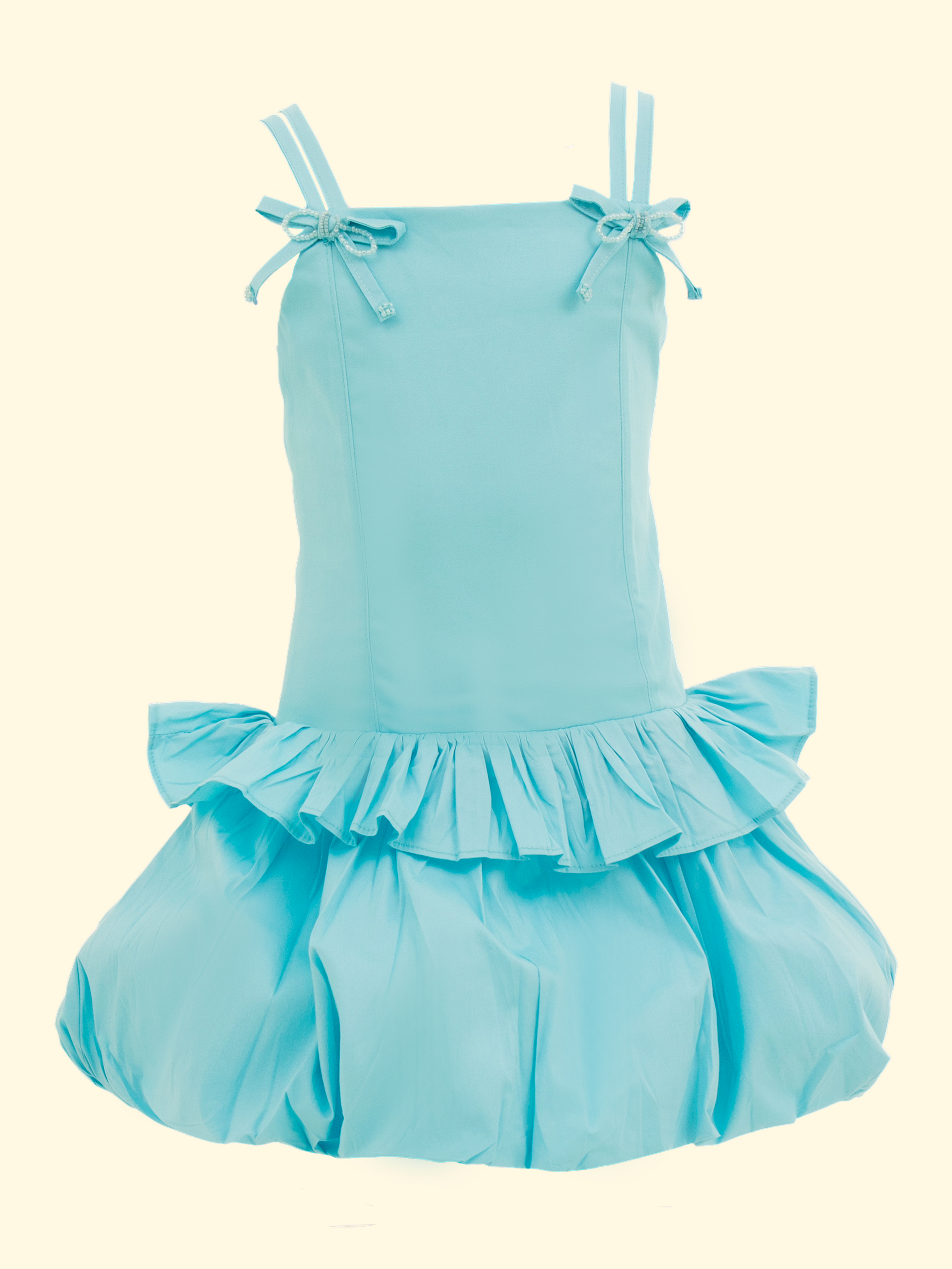 vestidos modernos de niña en dril y popelina