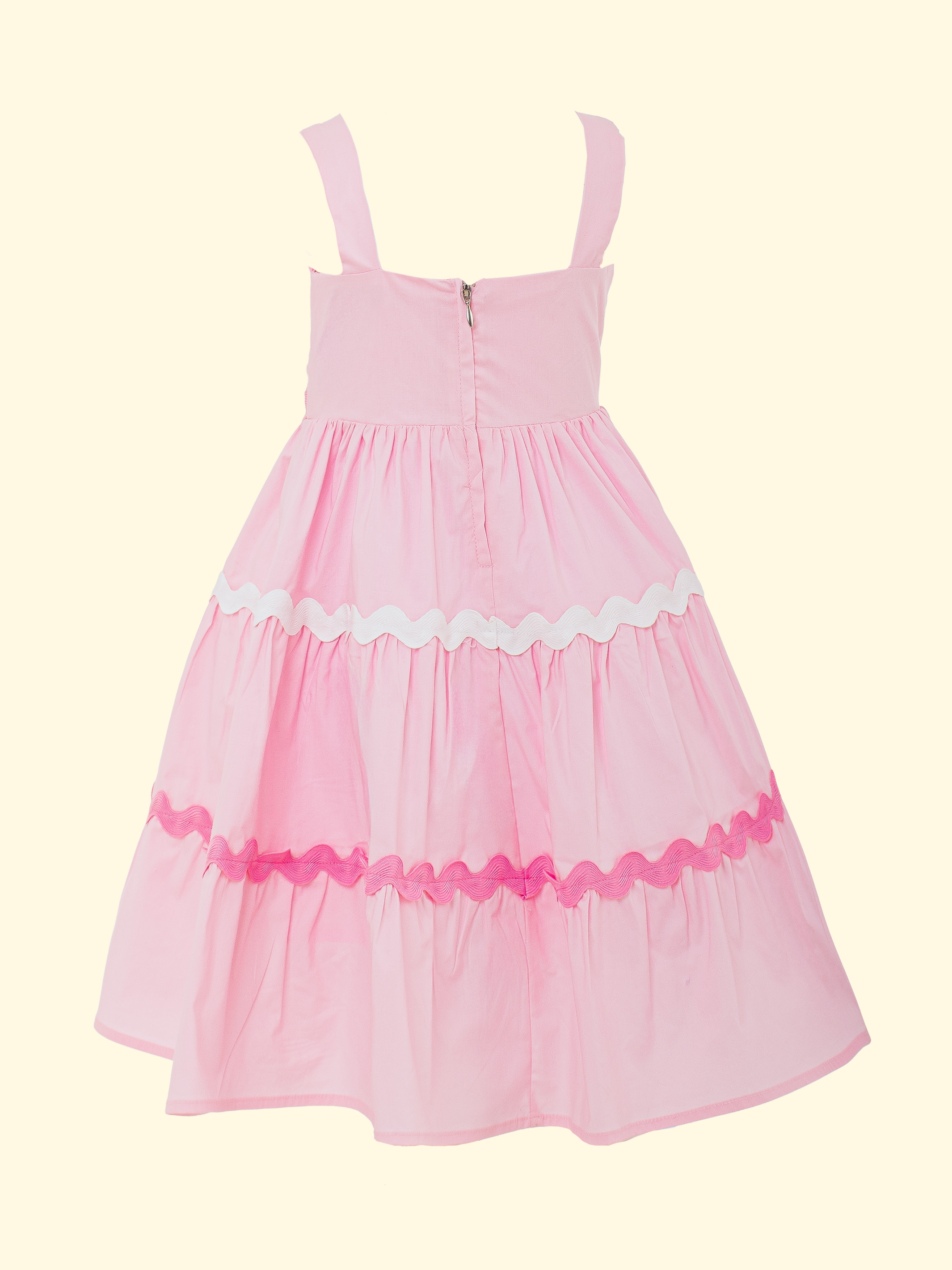 vestidos modernos de niña con escote recto