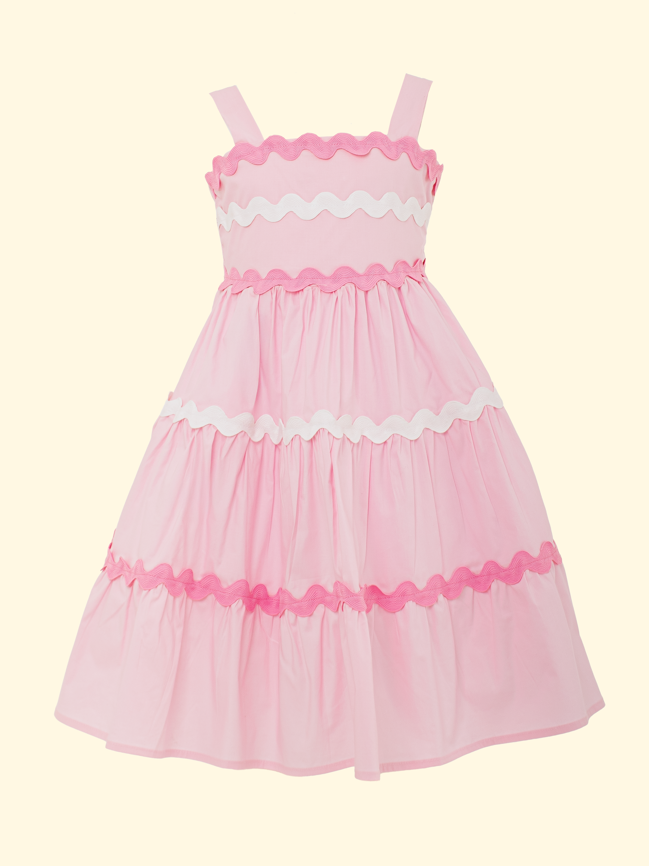 vestidos de niñas de moda con cintas en contraste