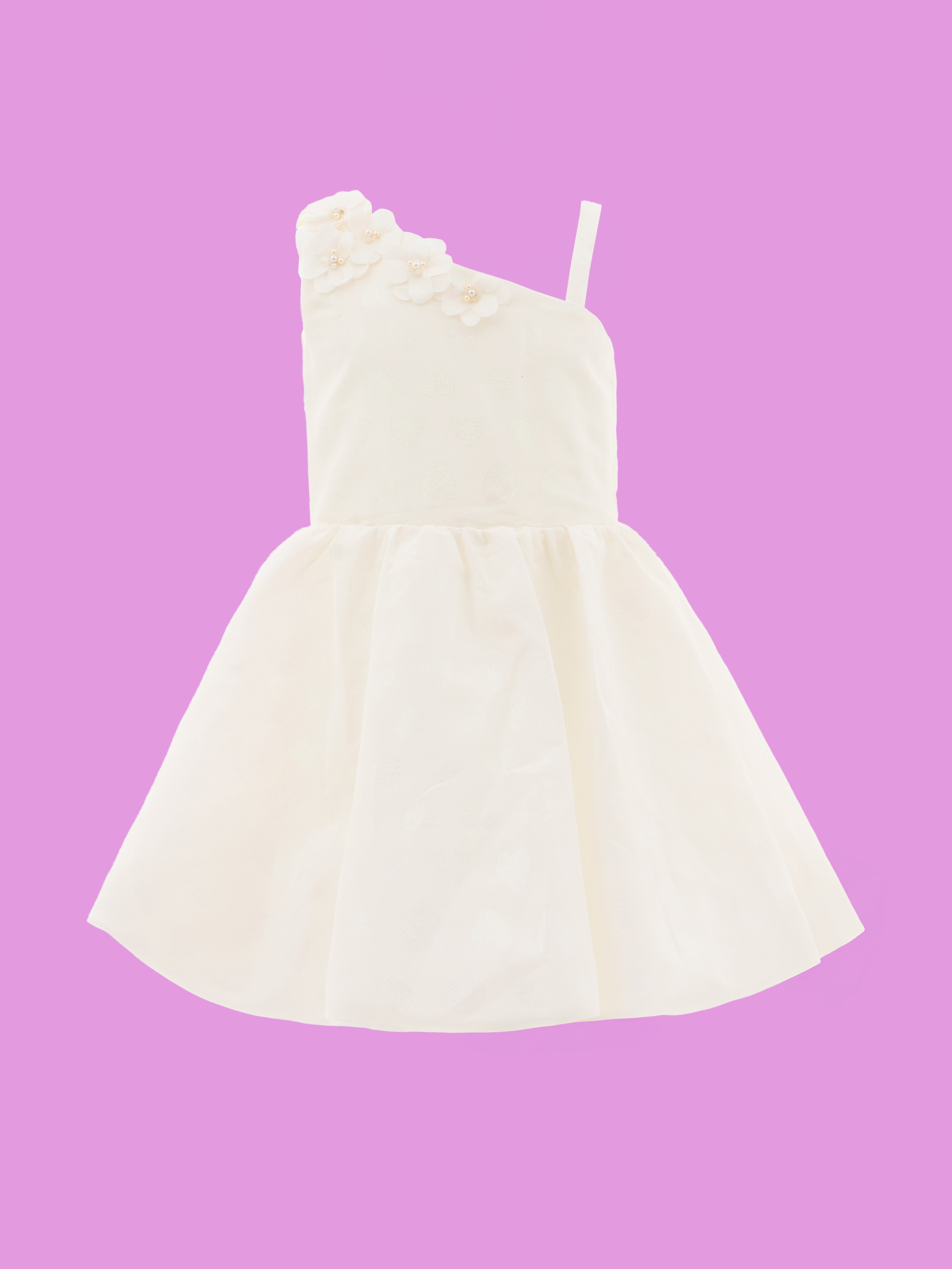 vestidos modernos de niña en jacquard sofisticado