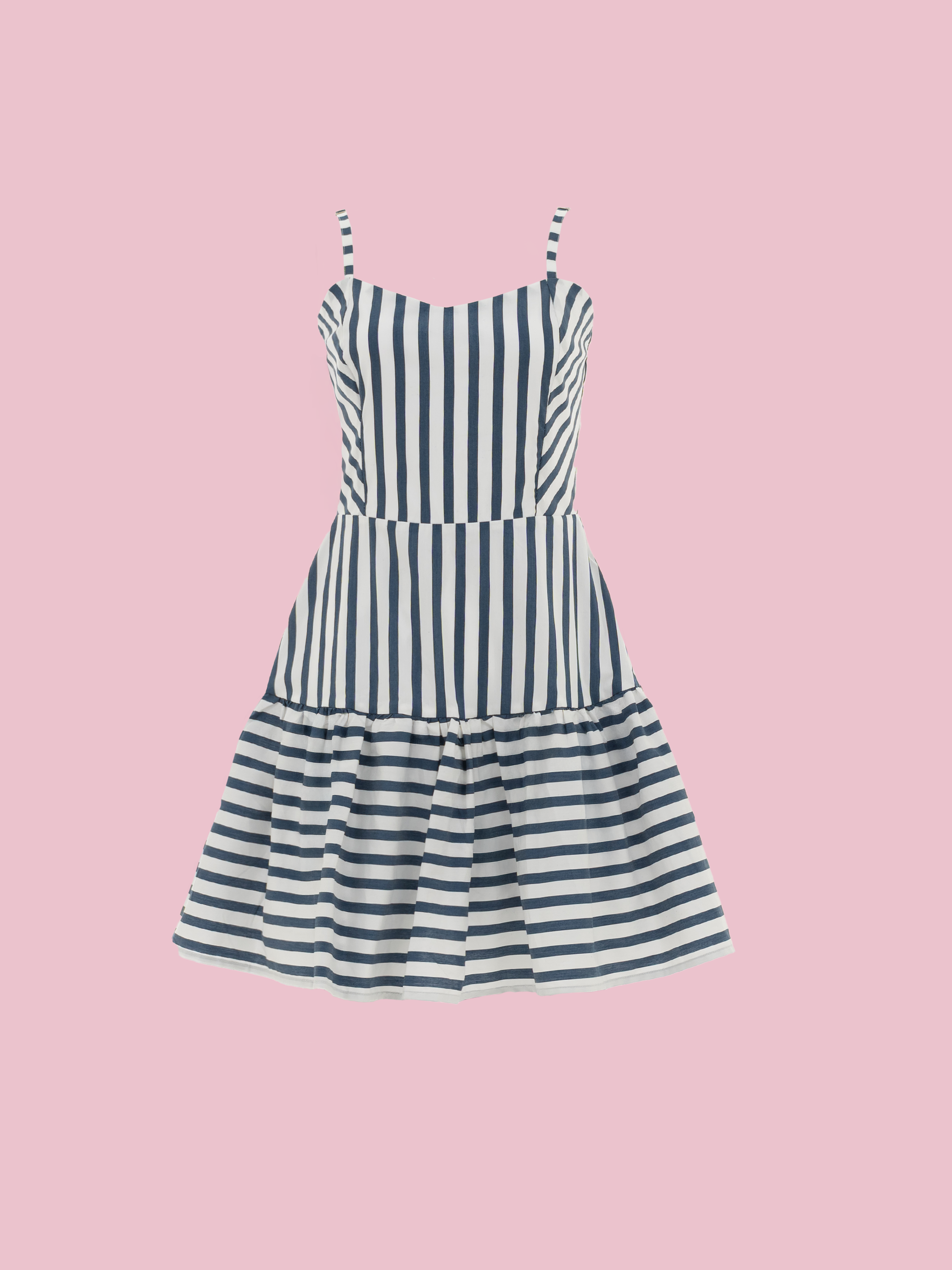vestidos juveniles de moda con arandela fruncida