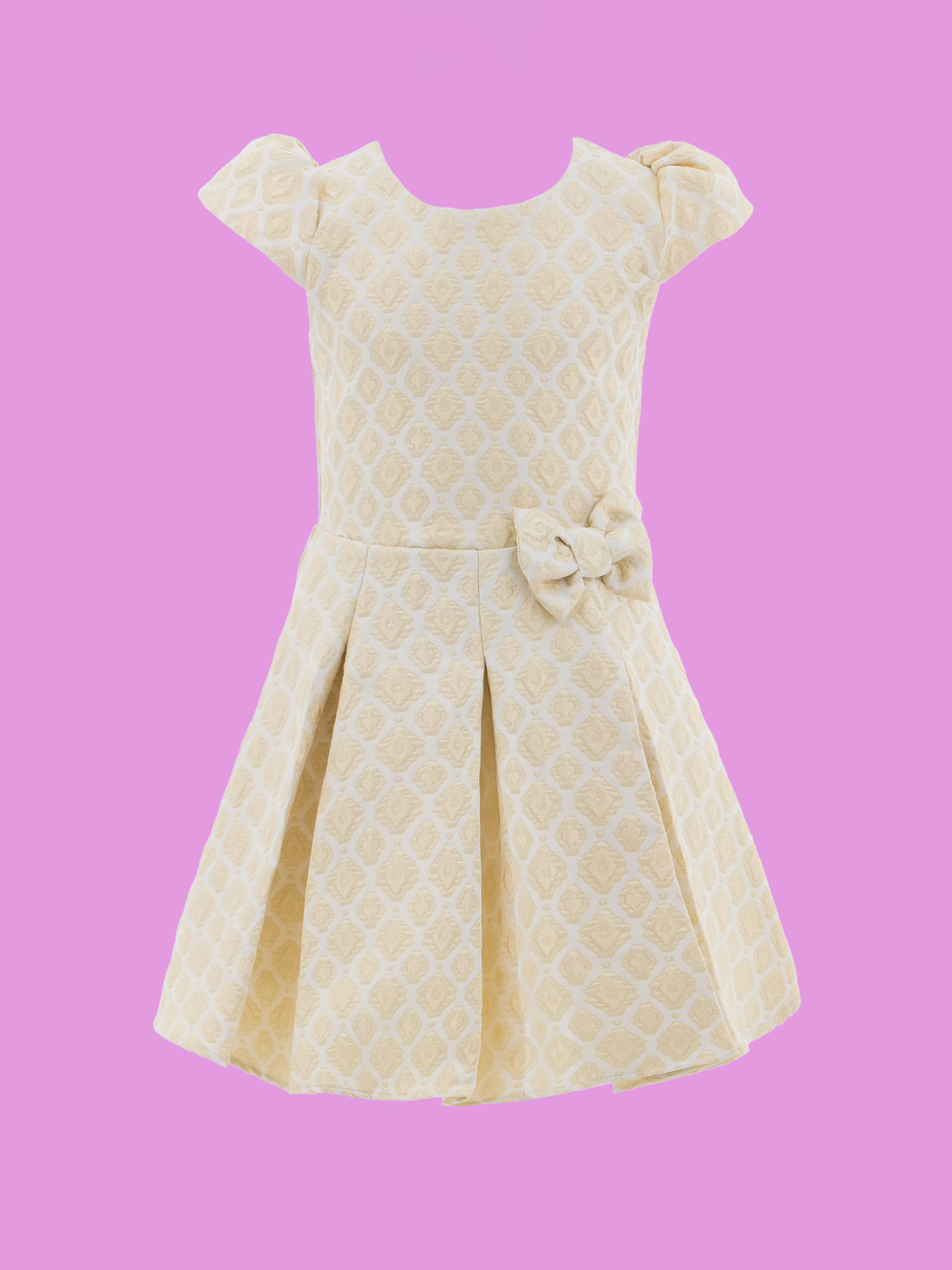 vestidos modernos de niña con falda de pliegues